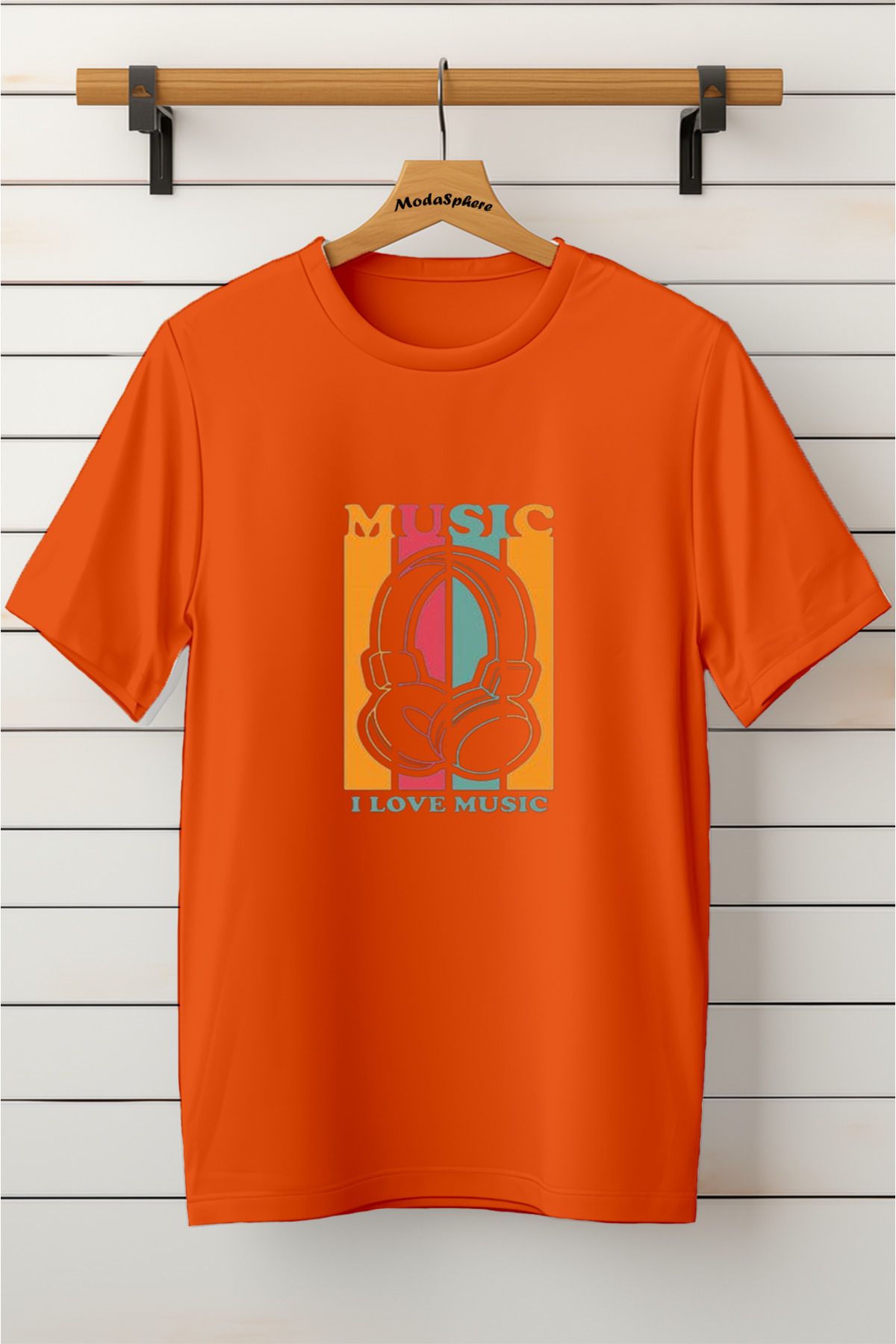 ModaSphere Baskılı Unisex Oversize Tişört Battal Boy