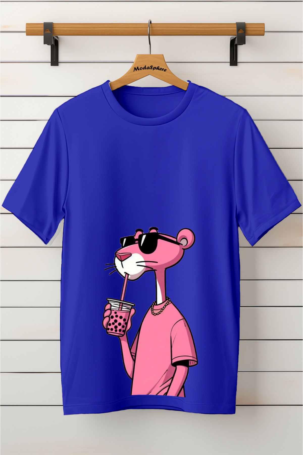 ModaSphere Baskılı Unisex Oversize Tişört Battal Boy