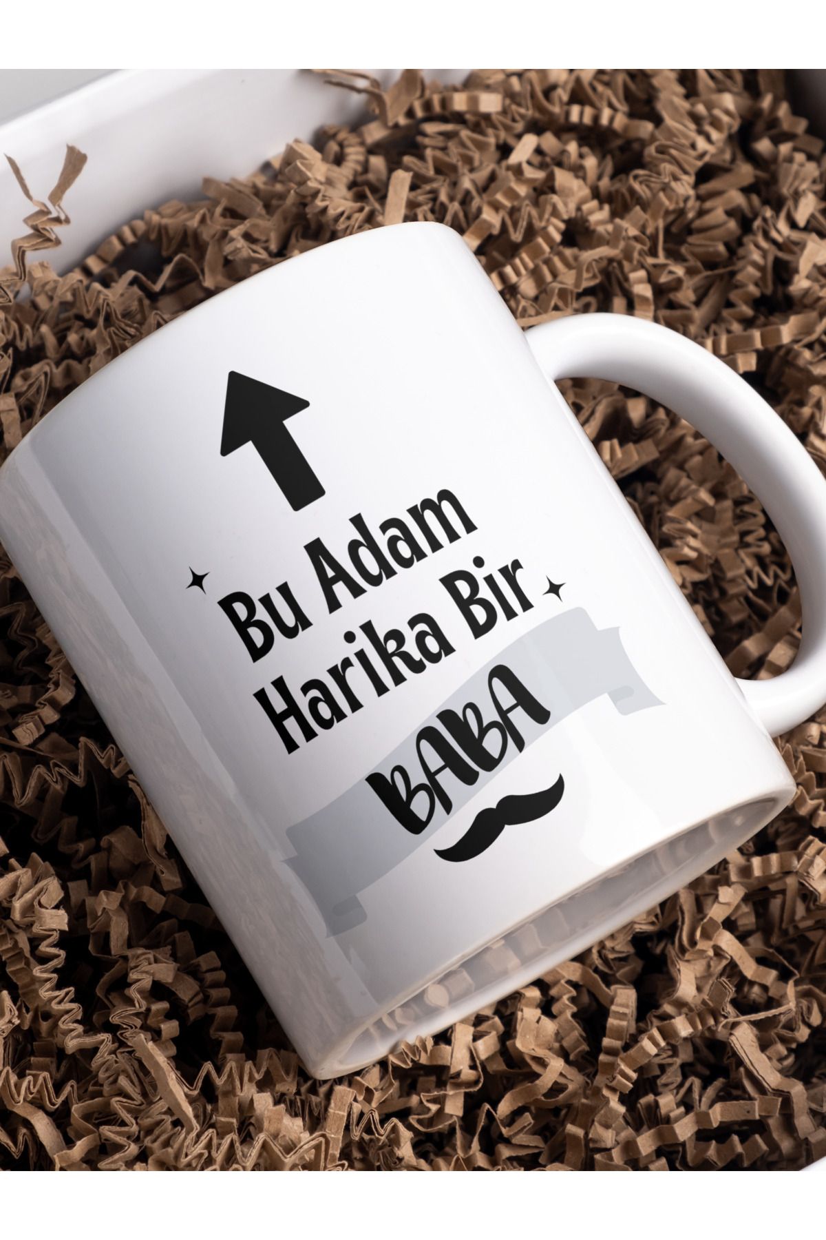 HobiShop Kupa Bardak Babalar Günü Tasarım, Porselen Kupa, Hediyelik Kupa, Baskılı Kupa Desenli Kupa Bardak