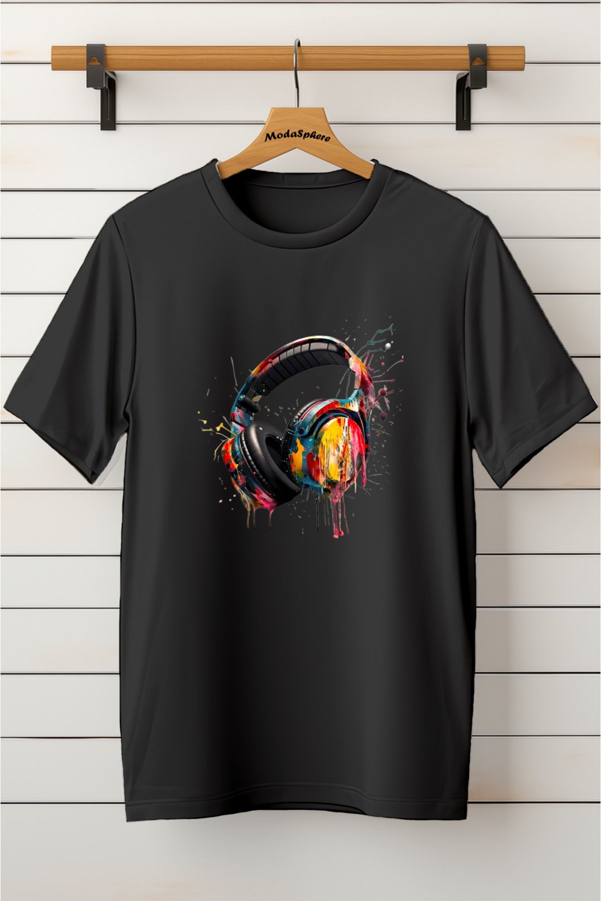 ModaSphere Baskılı Unisex Oversize Tişört Battal Boy
