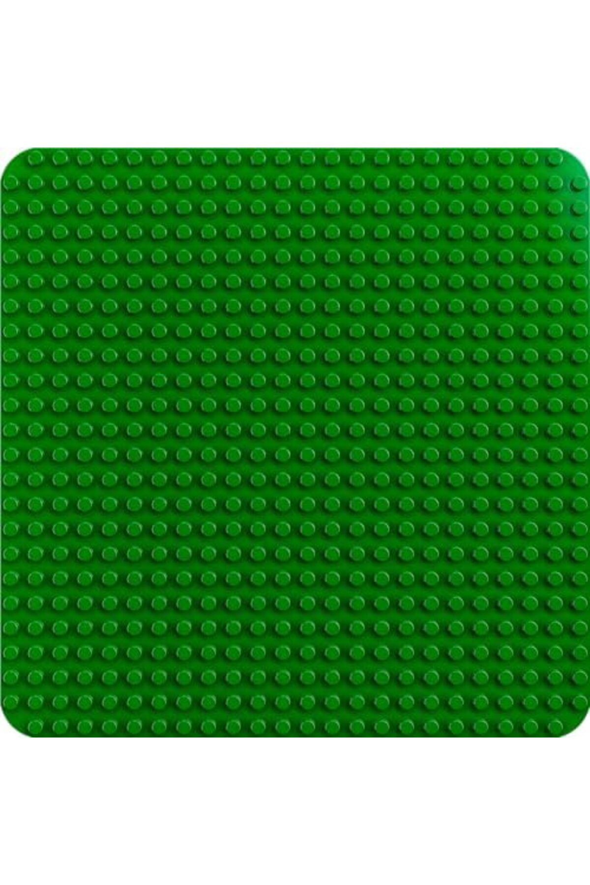 LEGO-LEGO DUPLO Green Building Plate 10980 Build-and-Display Toy; Baseplate for Creative Construction; Cr 6