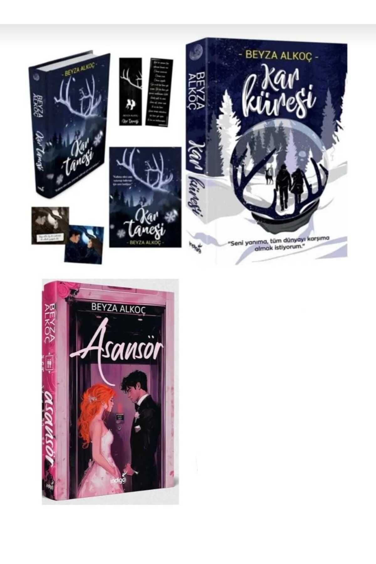 İndigo Kitap Asansör , Kar Küresi , Kar Tanesi / 3'lü Kitap Set / Ciltli