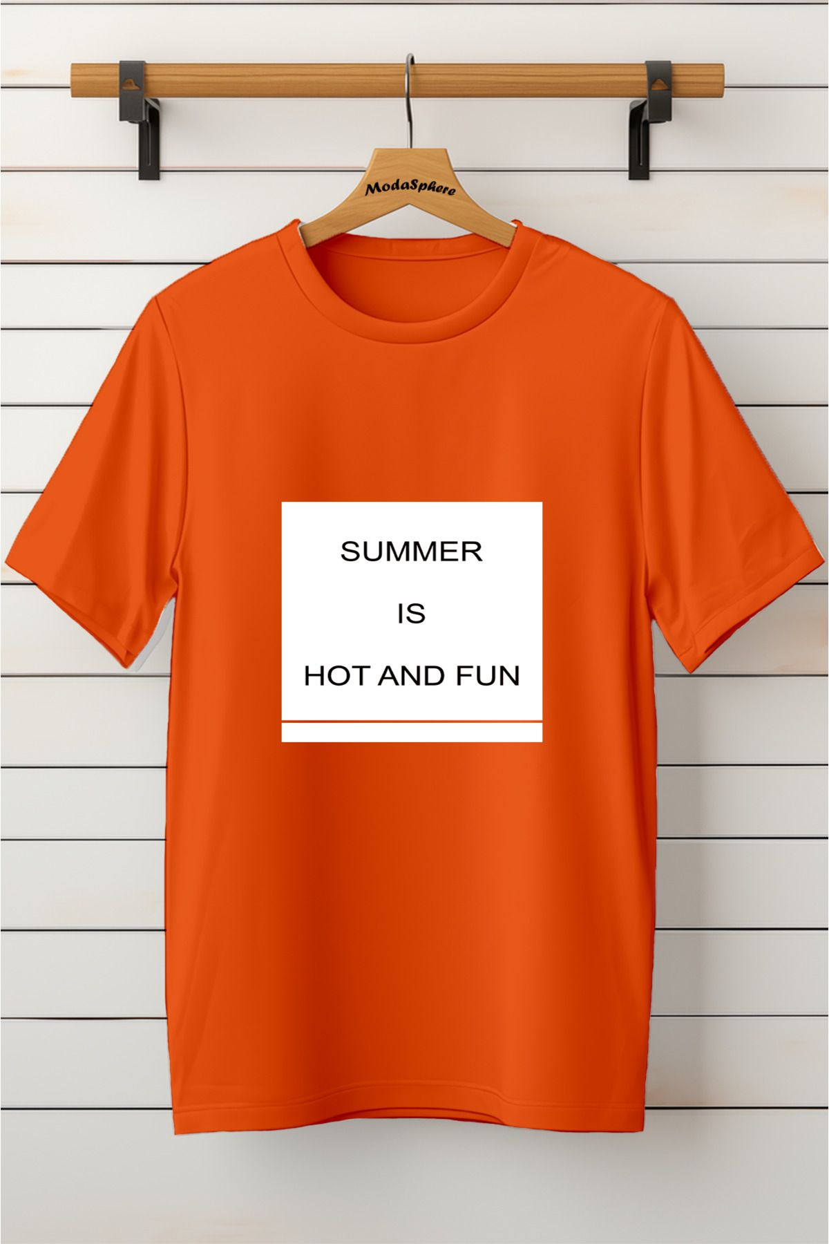 ModaSphere Baskılı Unisex Oversize Tişört Battal Boy