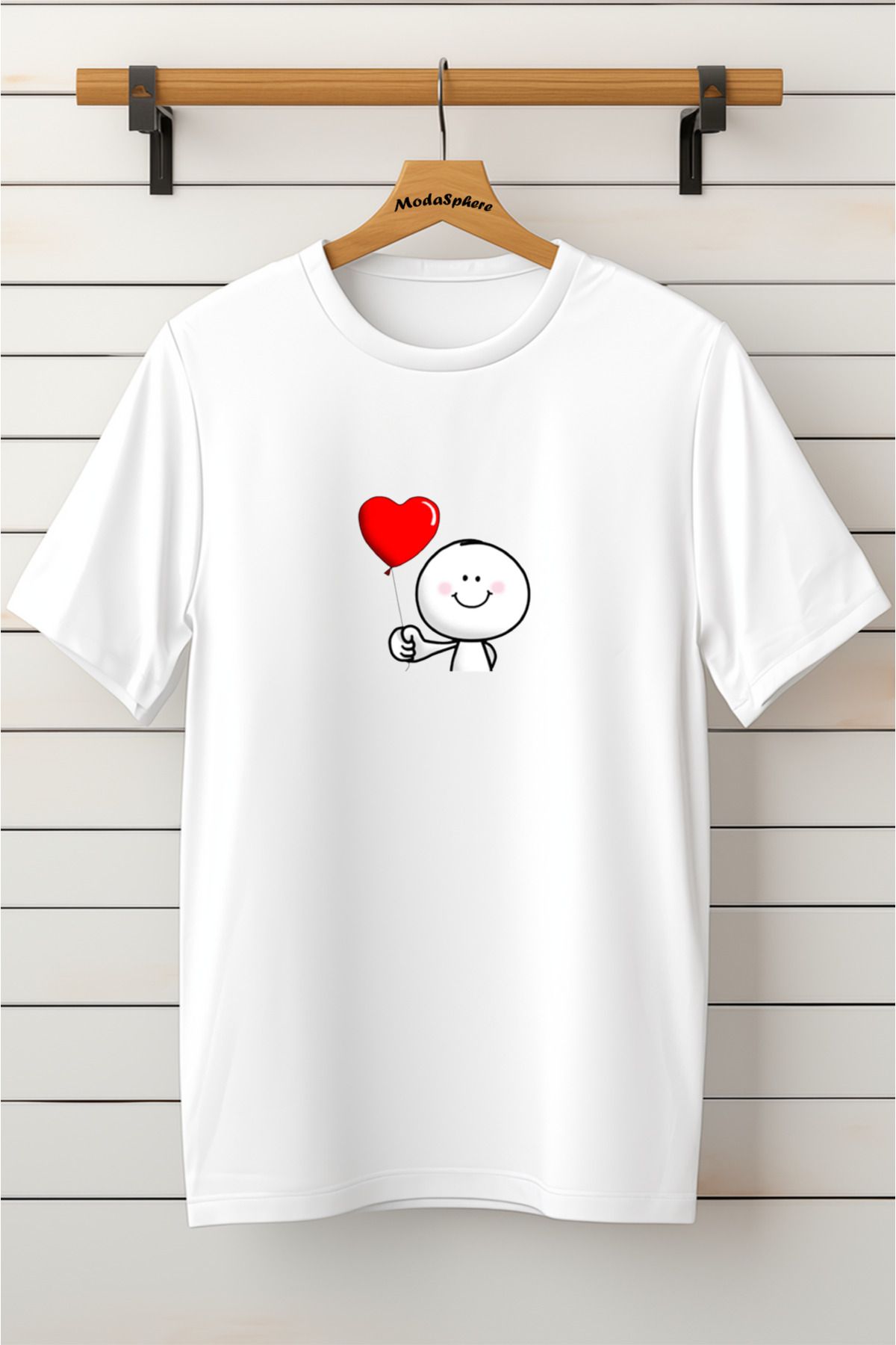 ModaSphere Baskılı Unisex Oversize Tişört Battal Boy