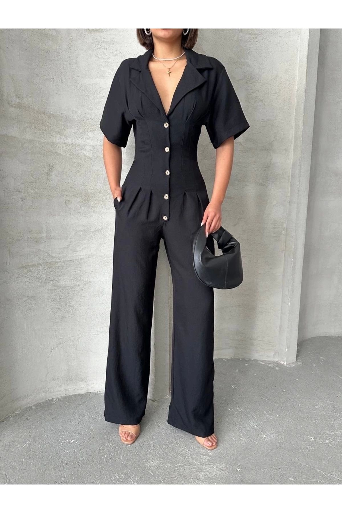 ufukmoda Uzun keten tulum s255059