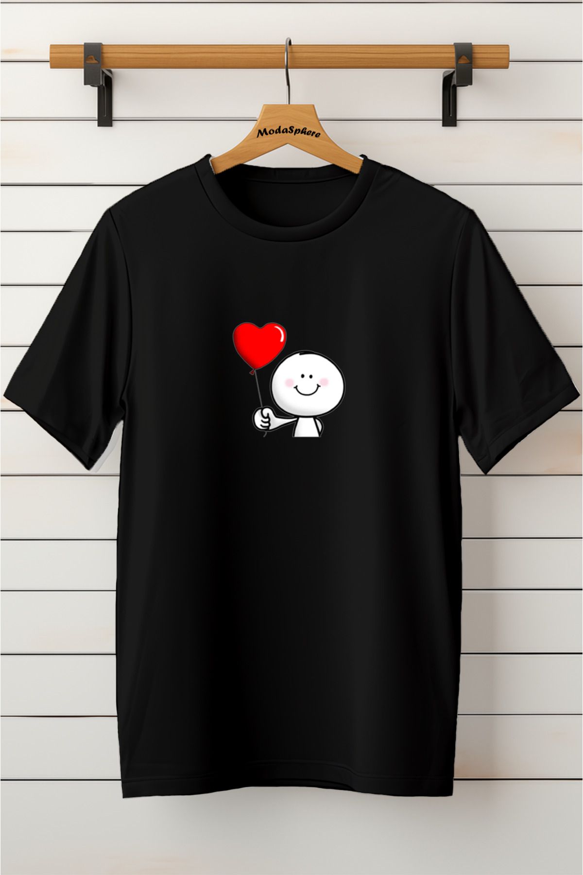 ModaSphere Baskılı Unisex Oversize Tişört Battal Boy