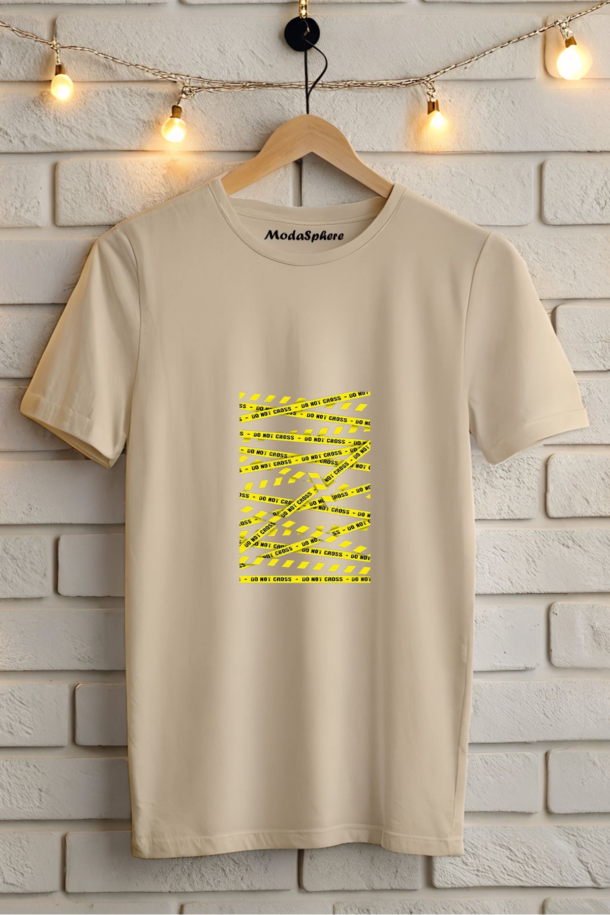 ModaSphere Baskılı Unisex Oversize Tişört Battal Boy