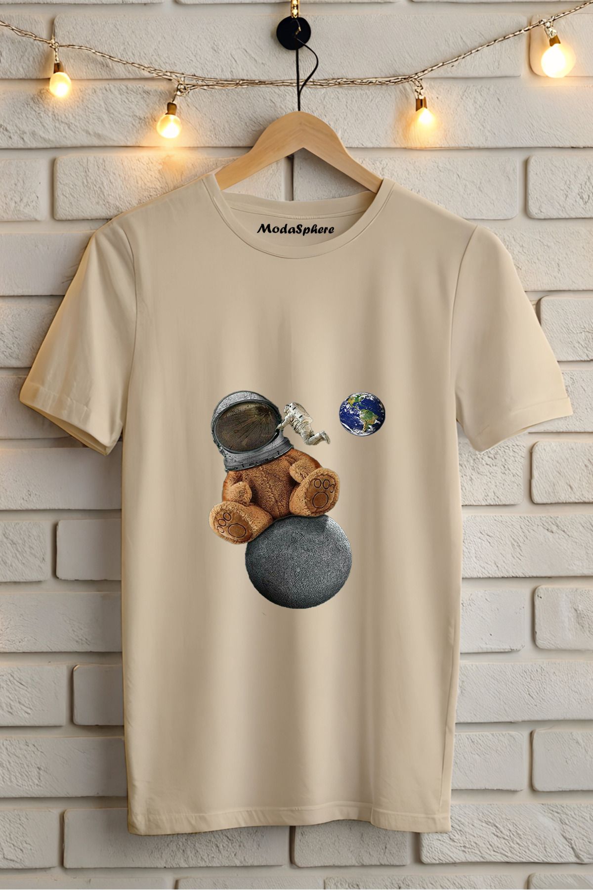 ModaSphere Baskılı Unisex Oversize Tişört