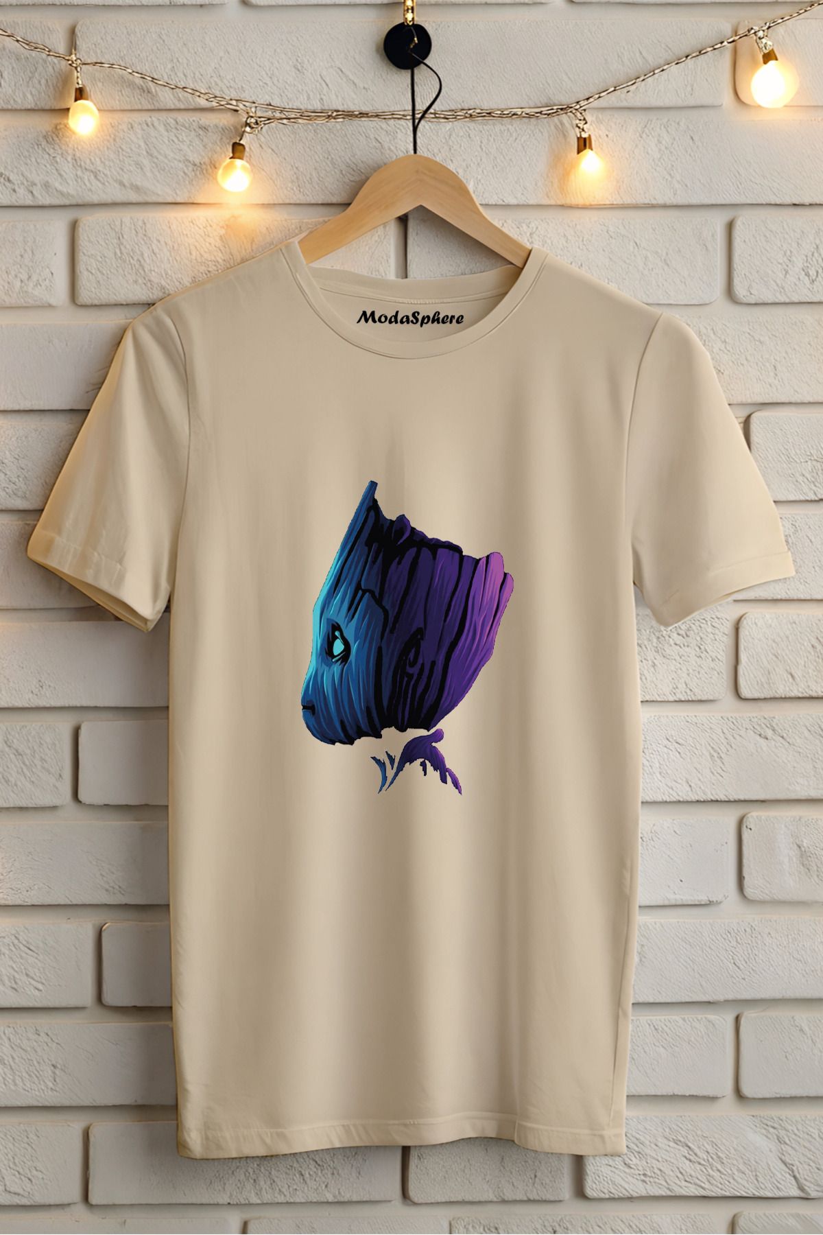 ModaSphere Baskılı Unisex Oversize Tişört Battal Boy