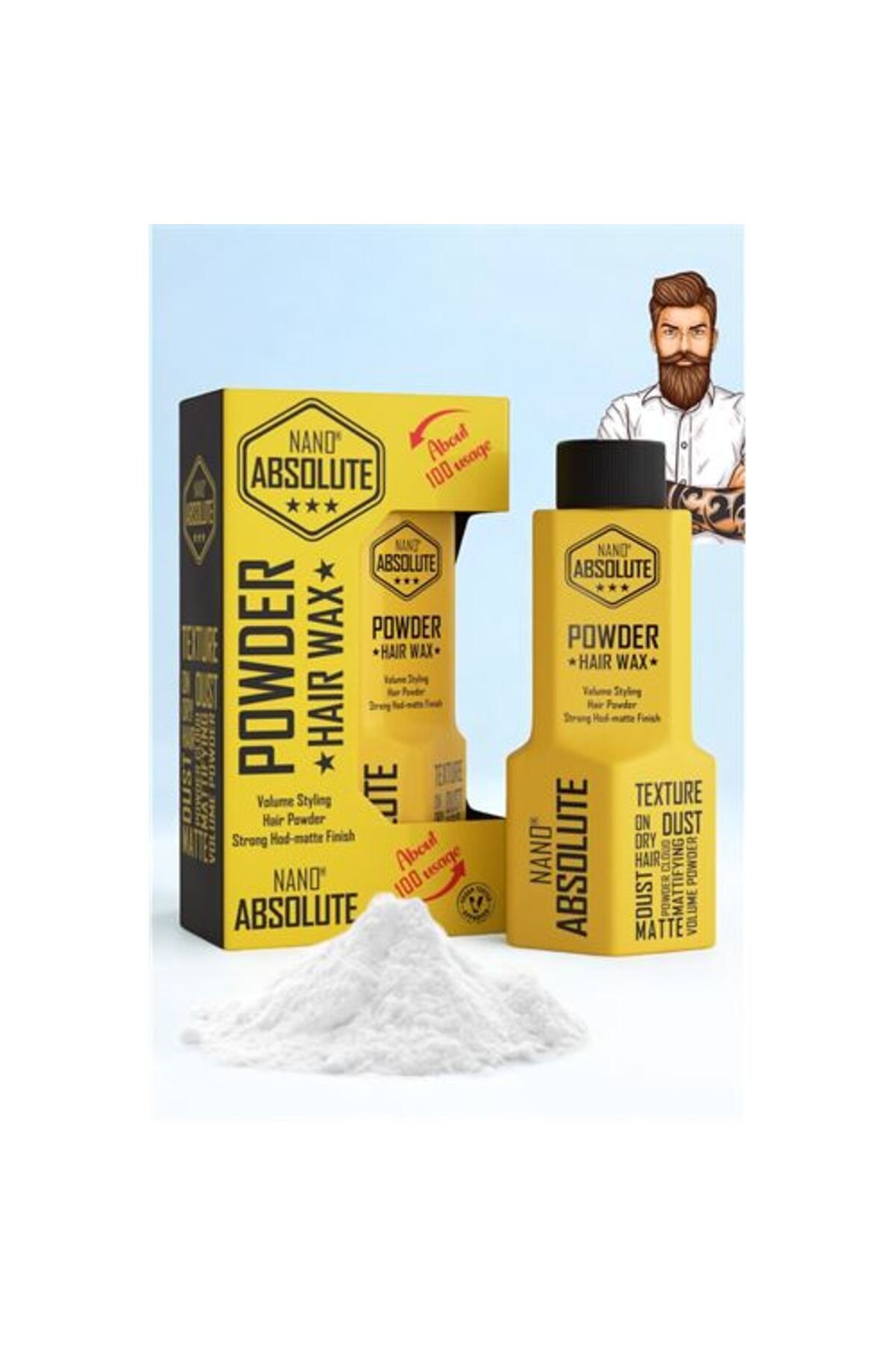 NEZADE STORE Nano Pudra Wax Absolute Professional Saç Şekillendirici