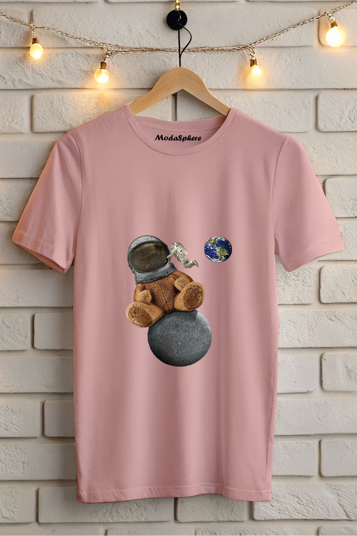ModaSphere Baskılı Unisex Oversize Tişört