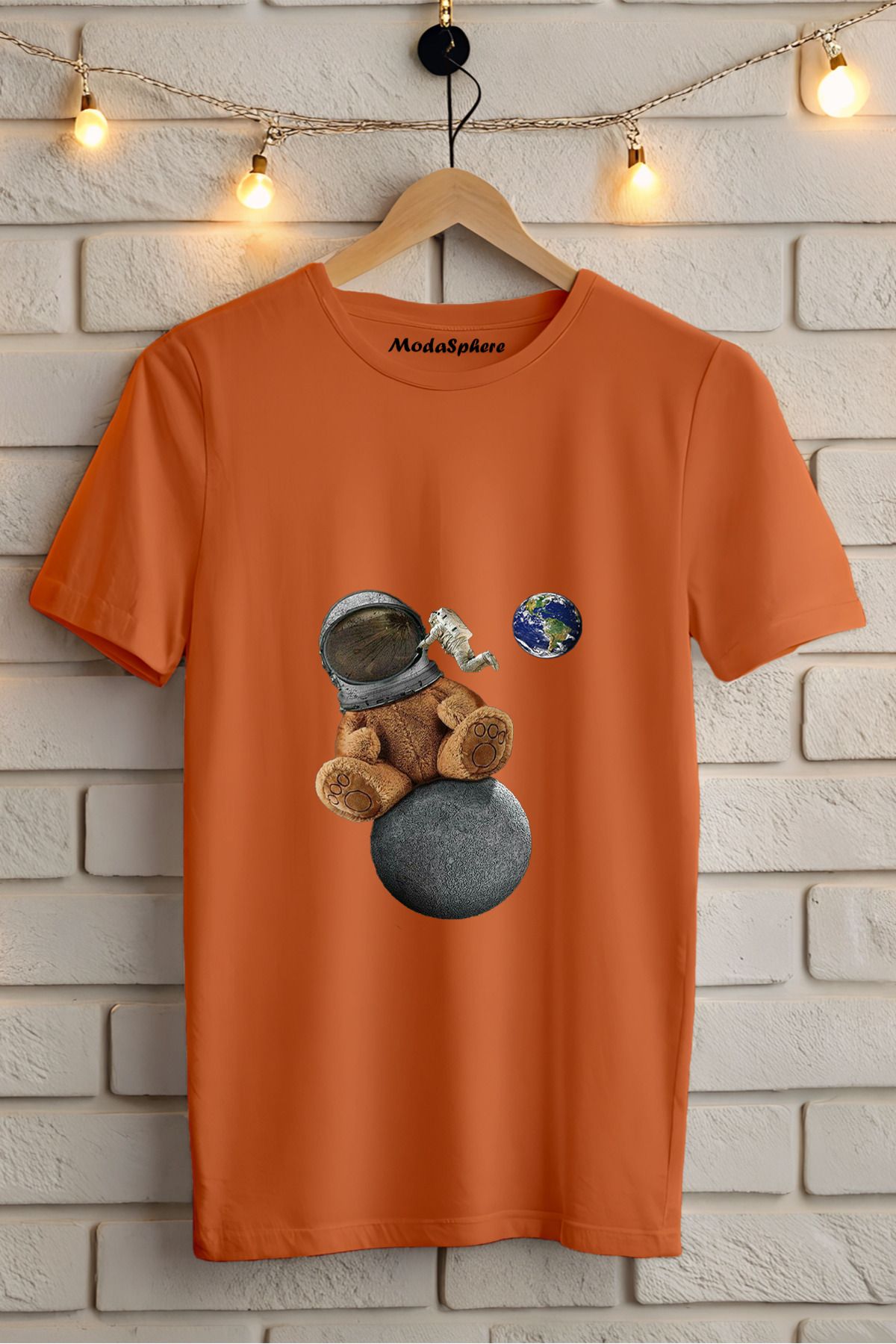 ModaSphere Baskılı Unisex Oversize Tişört