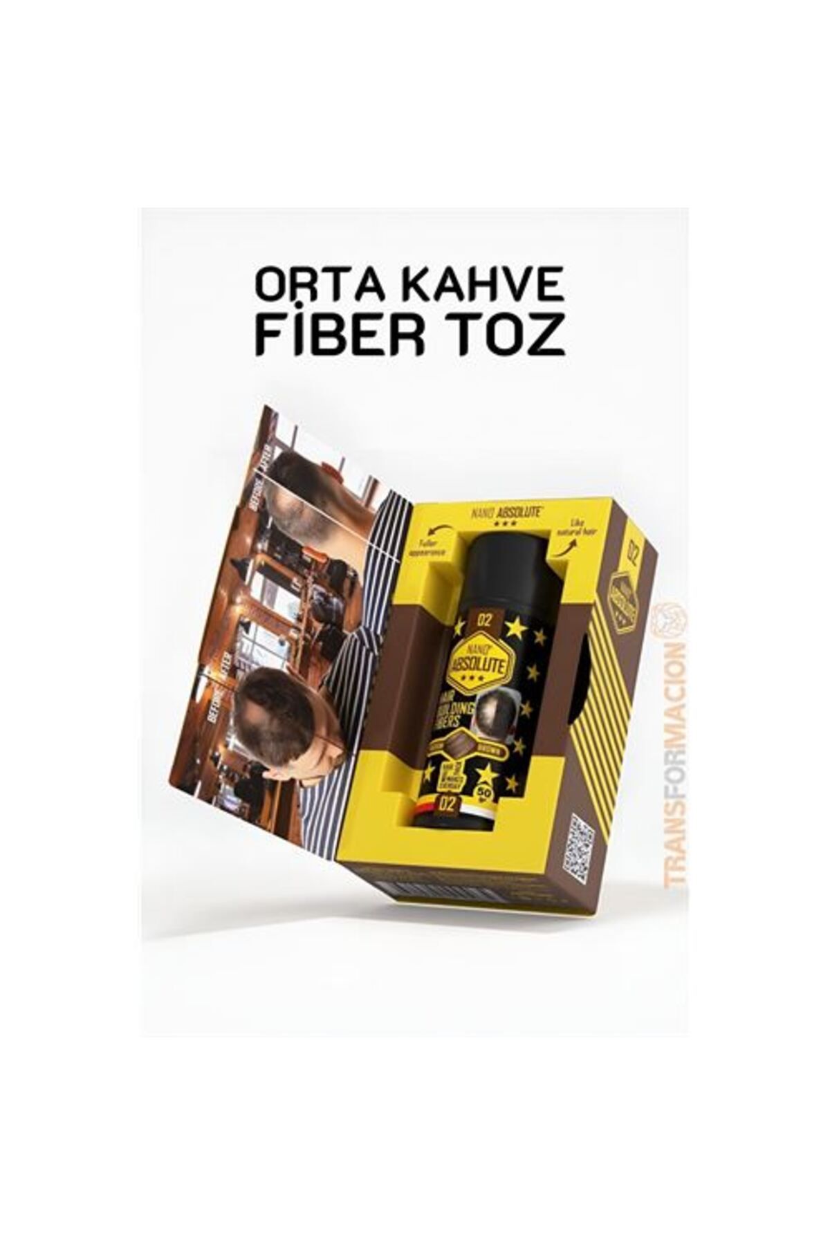NEZADE STORE Saç Dolgunlaştırıcı Fiber Topik Toz ORTA TON KAHVERENGİ