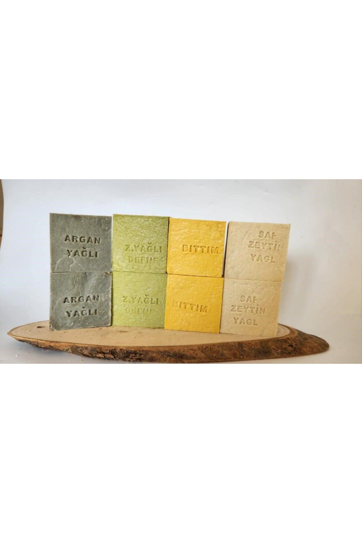 BY NEVSER Doğal Üretim Sabunu Karışık (Argan-Defne-Bıttım-Saf Zeytinyağlı) 8'li Set
