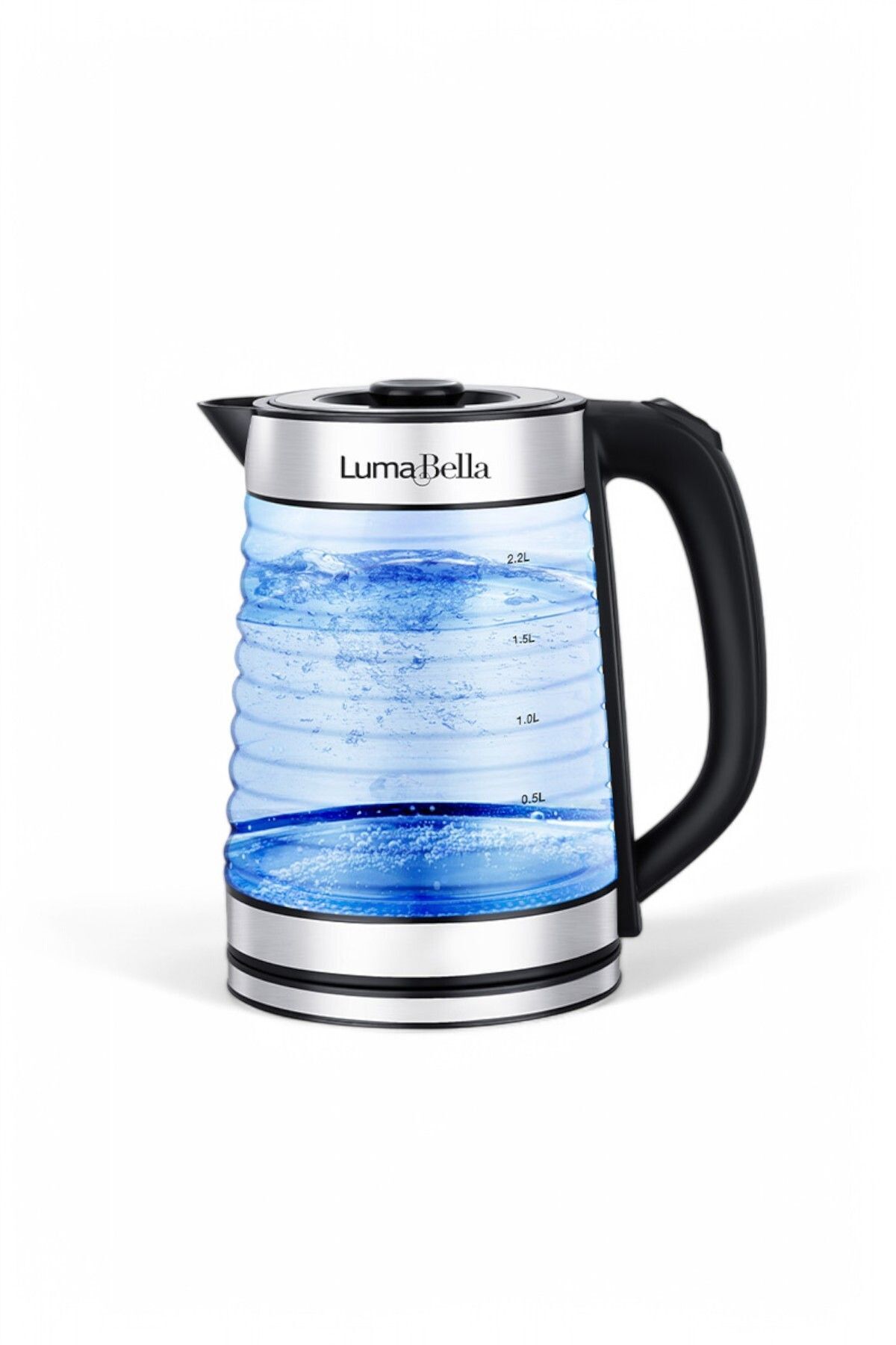 Liçi Cam Hazneli Kettle Su Isıtıcısı 1500W 2,2L Lumabella B-3012