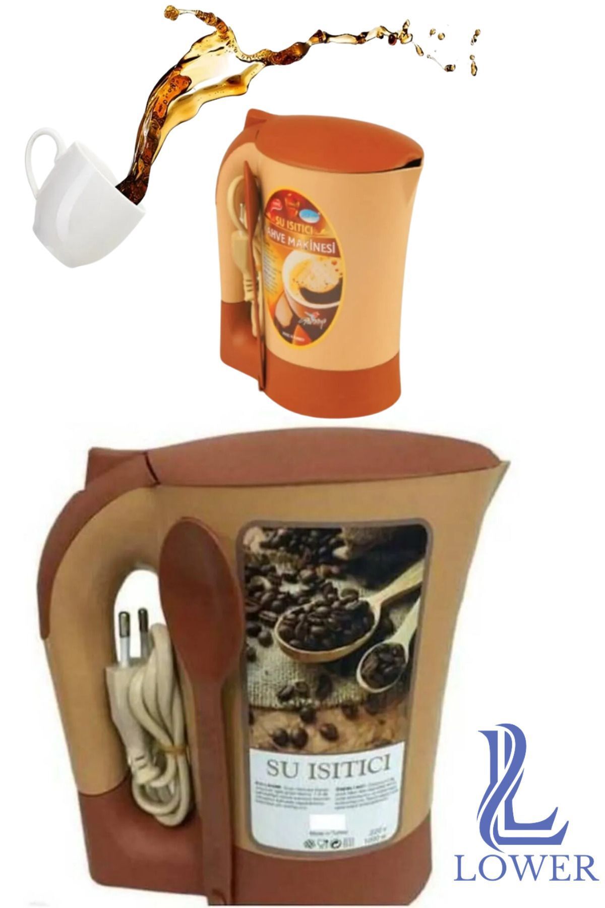 LOWER Kettle Su Isıtıcı Kahve Çay Yap Çabuk Su Isıtıcı Kettle Sunum Kahve Makinası Sıcak Su Kaynatıcı