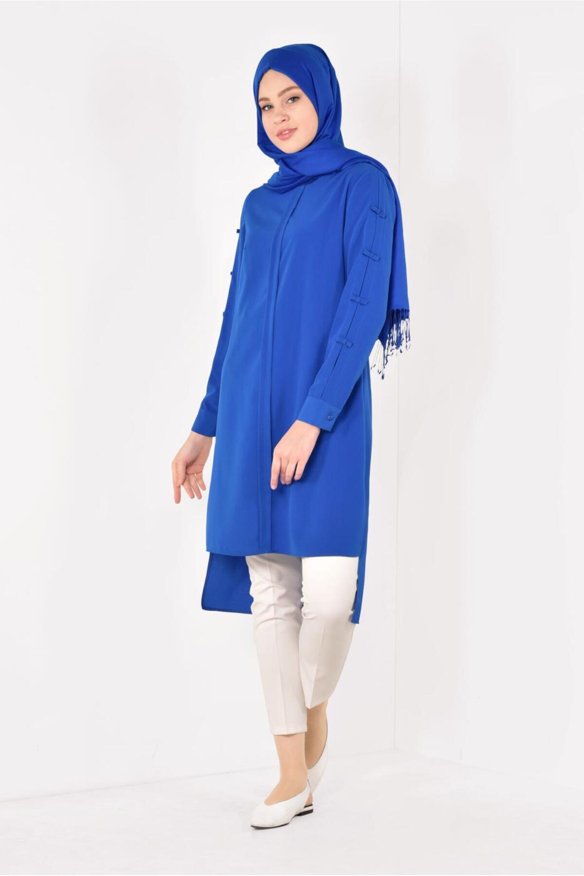 آلوینا تونیک بلند برش نامتقارن ۴۸۶۱