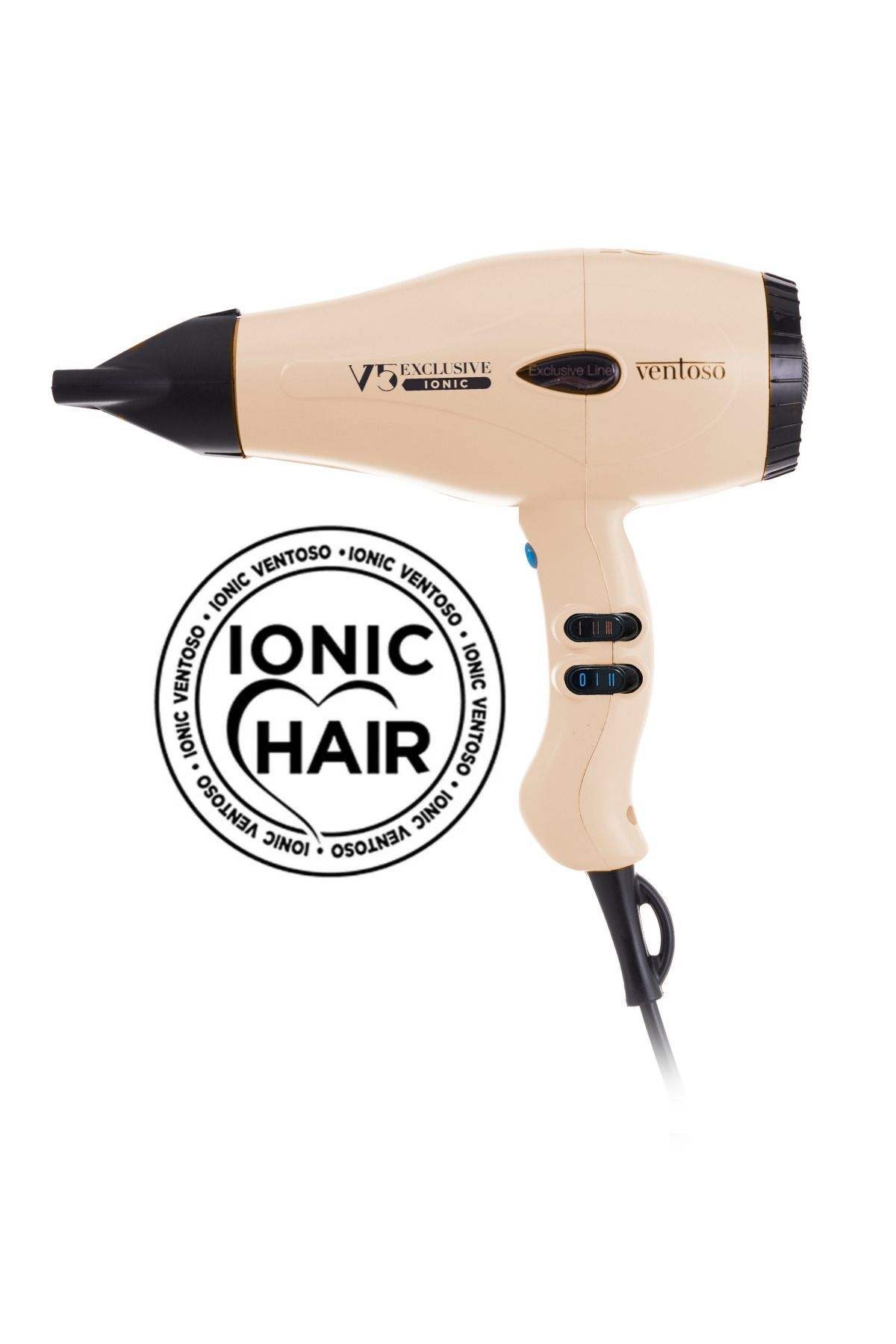 teknotrust V5 Exclusive Iyonik 2500 W Profesyonel Fön Makinesi Peach