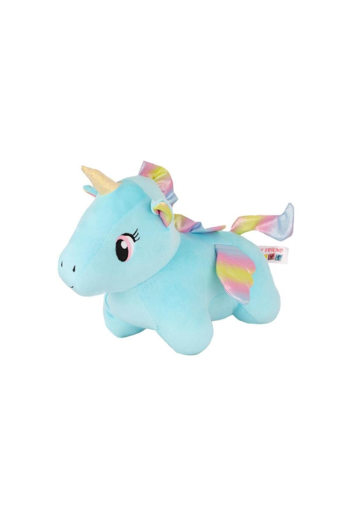 Shop58 Nessiworld 5018 Kadife Mavi Unicorn -My Friend Toys