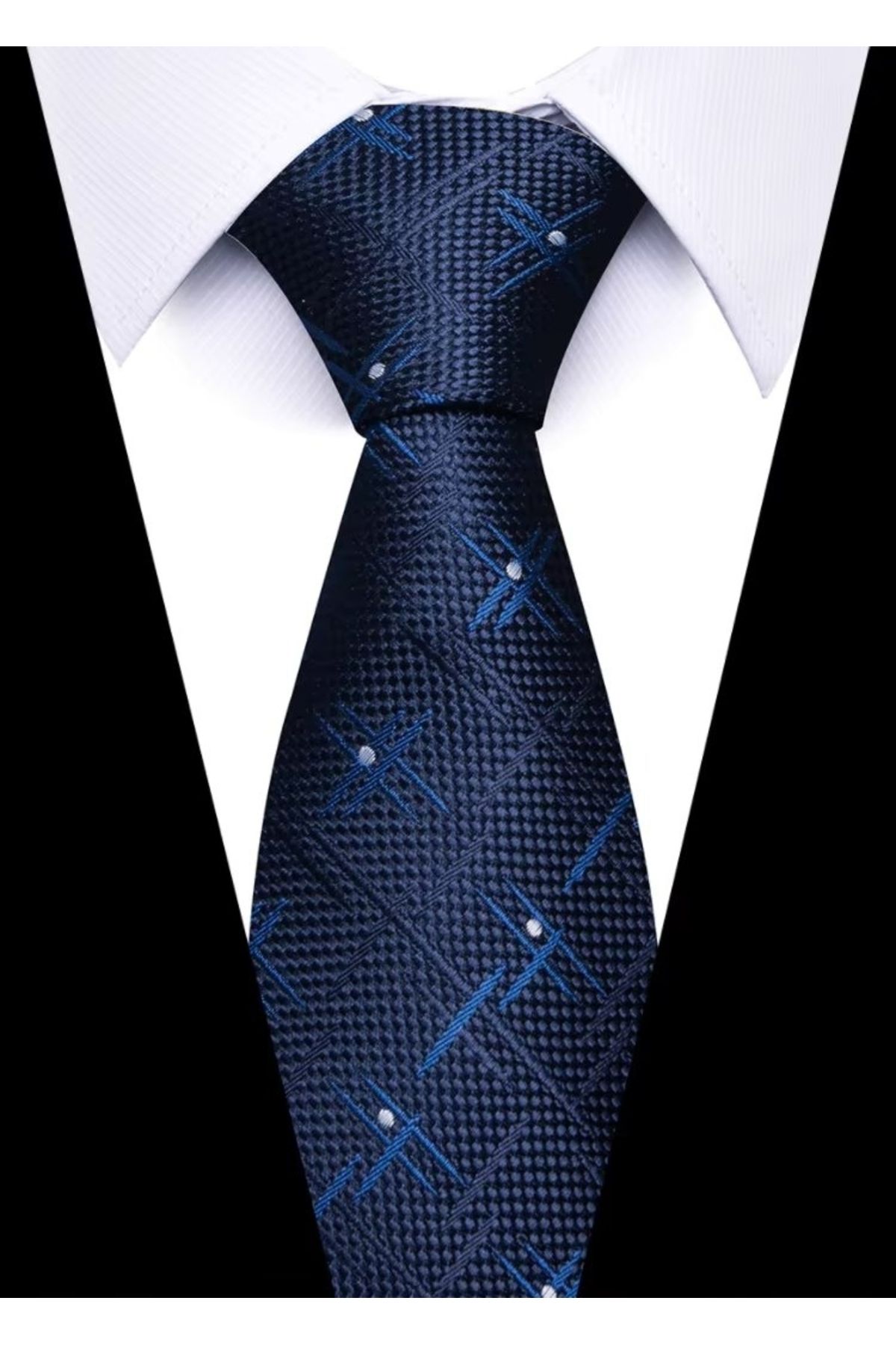 delis Cravata Pentru Barbati, , Albastru Masculin - One Size