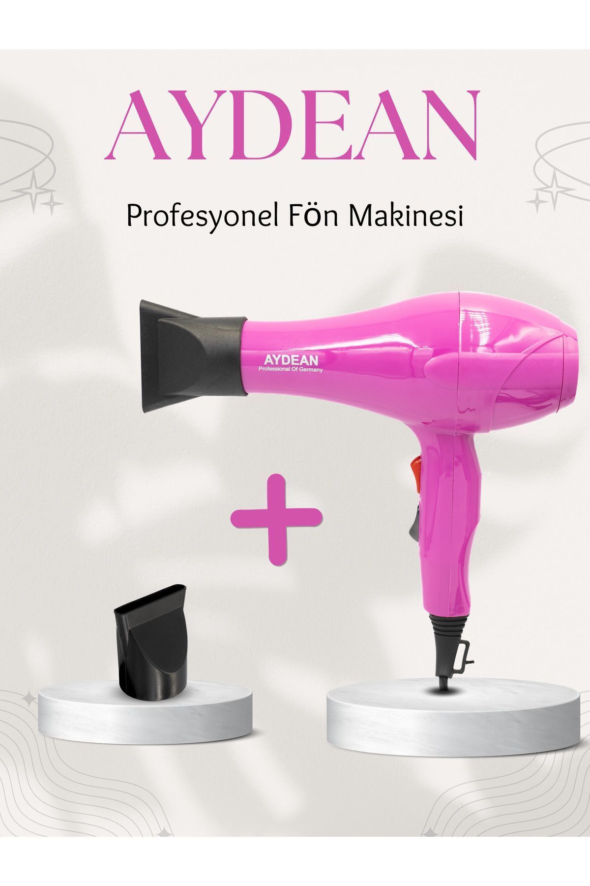 teknotrust Profesyonel Saç kurutma Fön Makinası 4200 Pembe