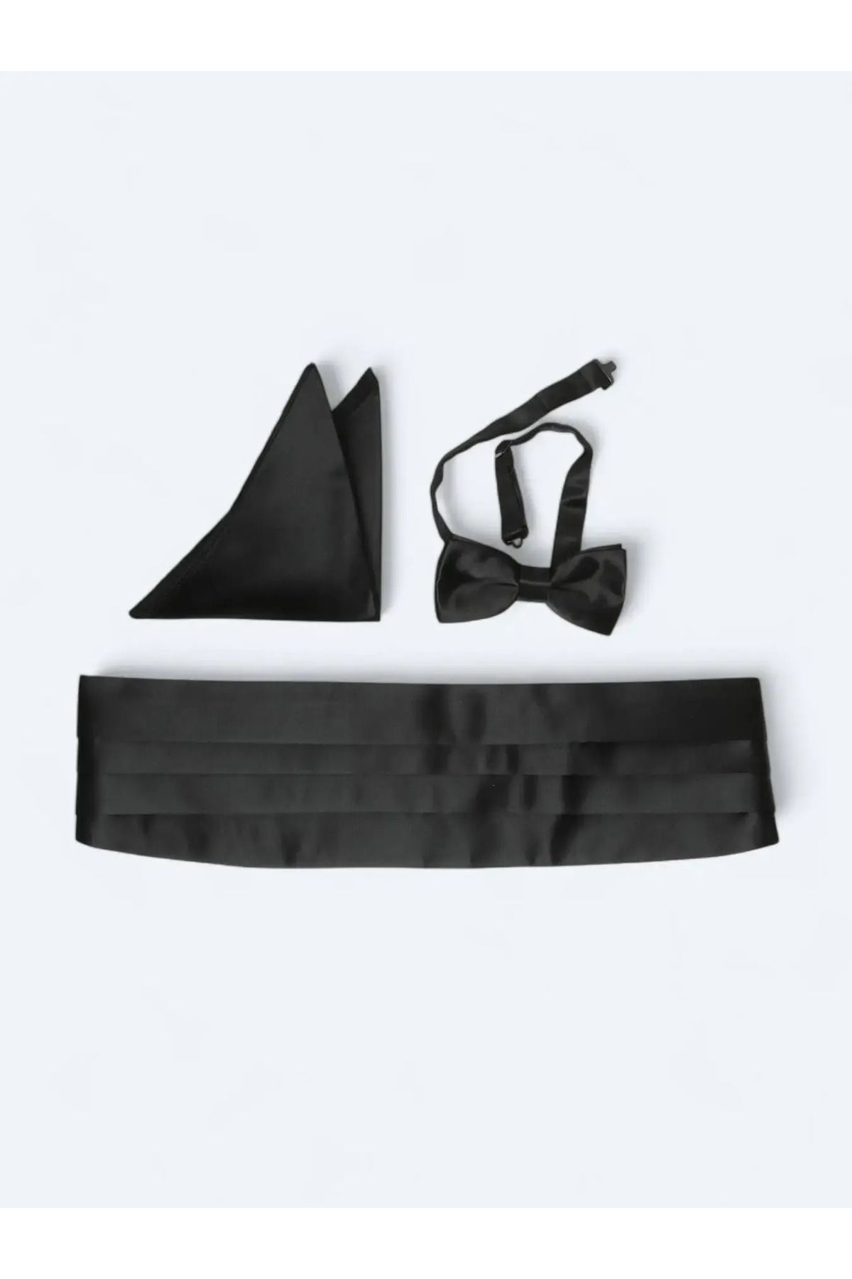 Kip Set Curea Papion Negru Masculin - Single Dimension