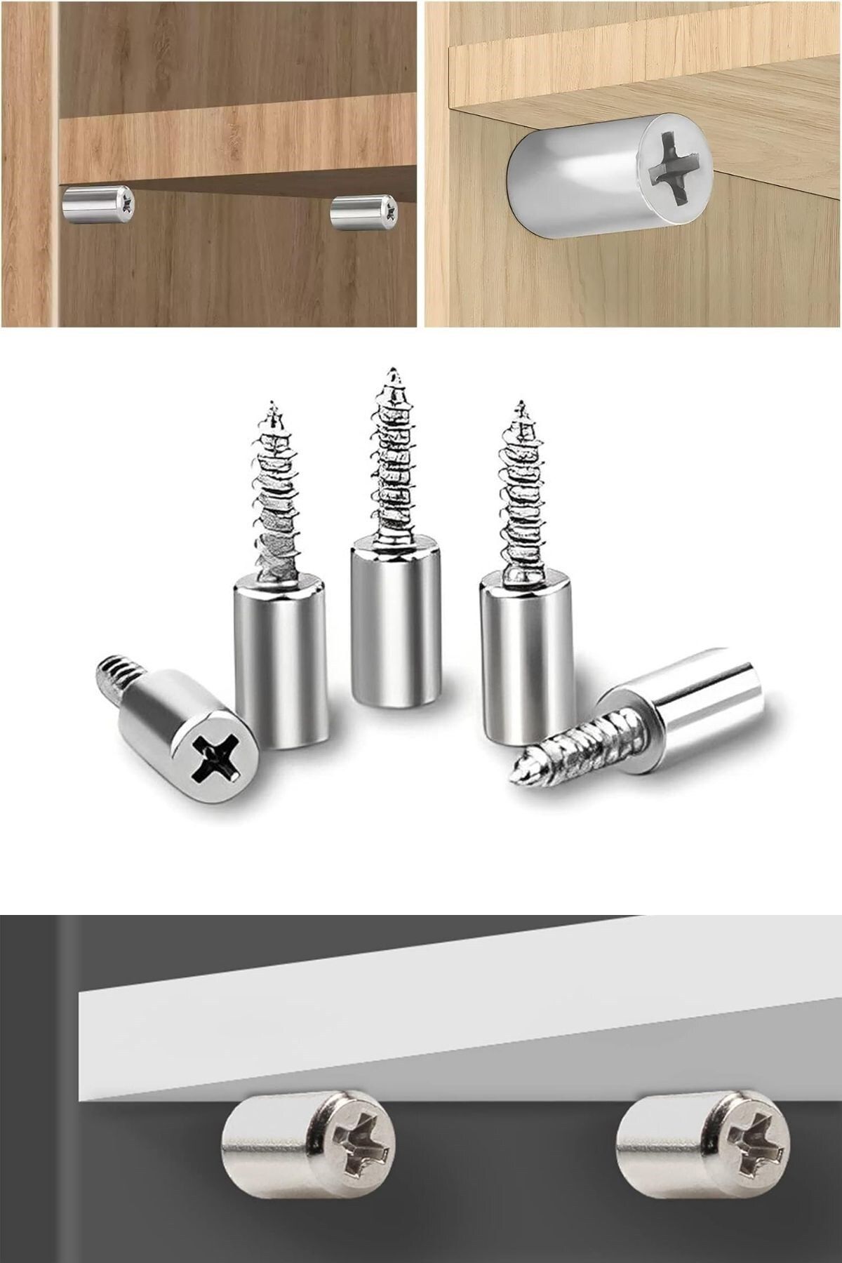 Buffer ® 30 Adet Dayanıklı Metal Raf Tutucu Raf Pimi