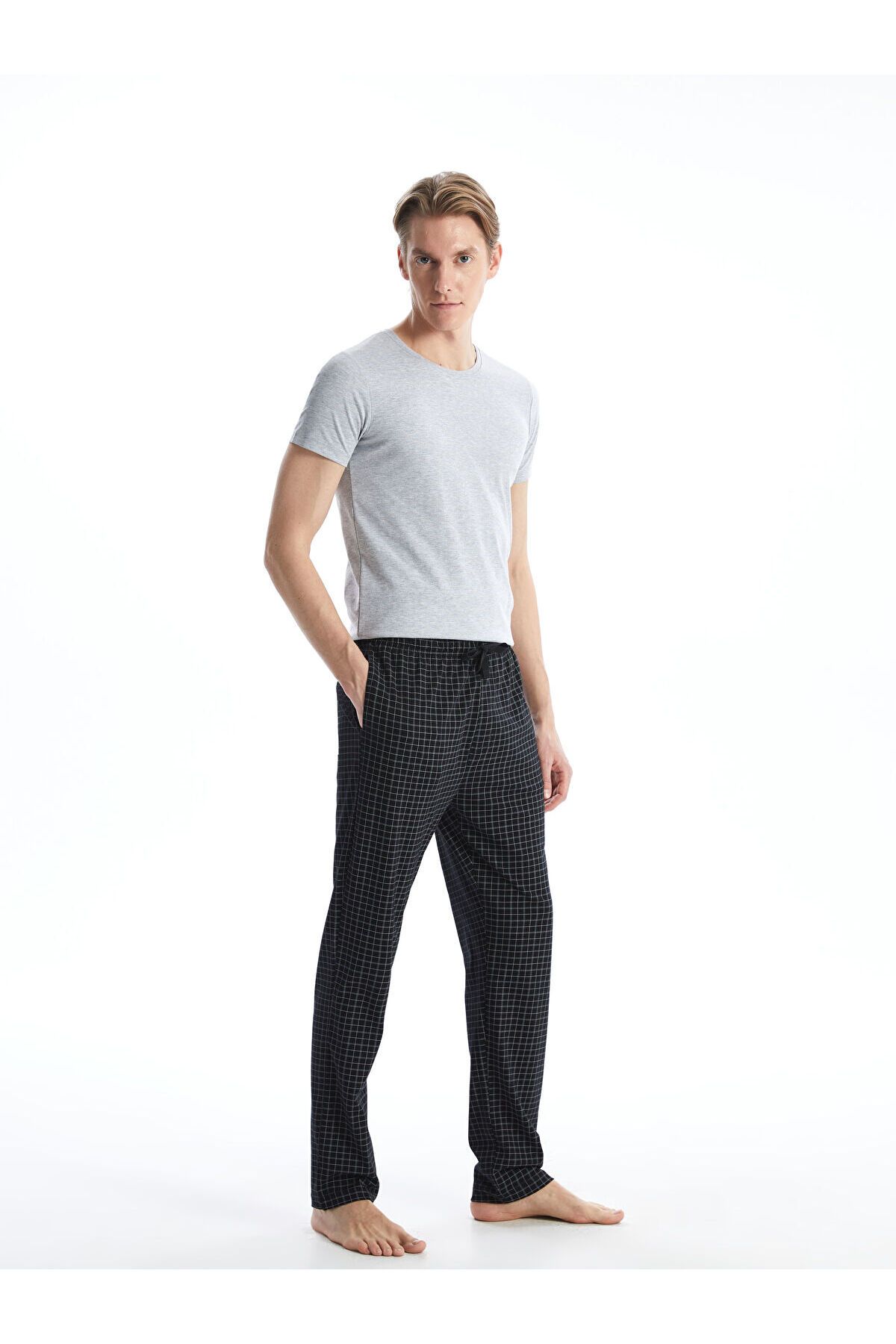 LC Waikiki Standart Kalıp Ekose Erkek Pijama Alt