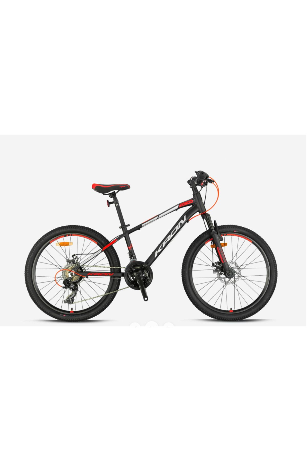 Kron XC75 24 JANT 13 cm KADRO SİYAH-KIRMIZI BİSİKLET