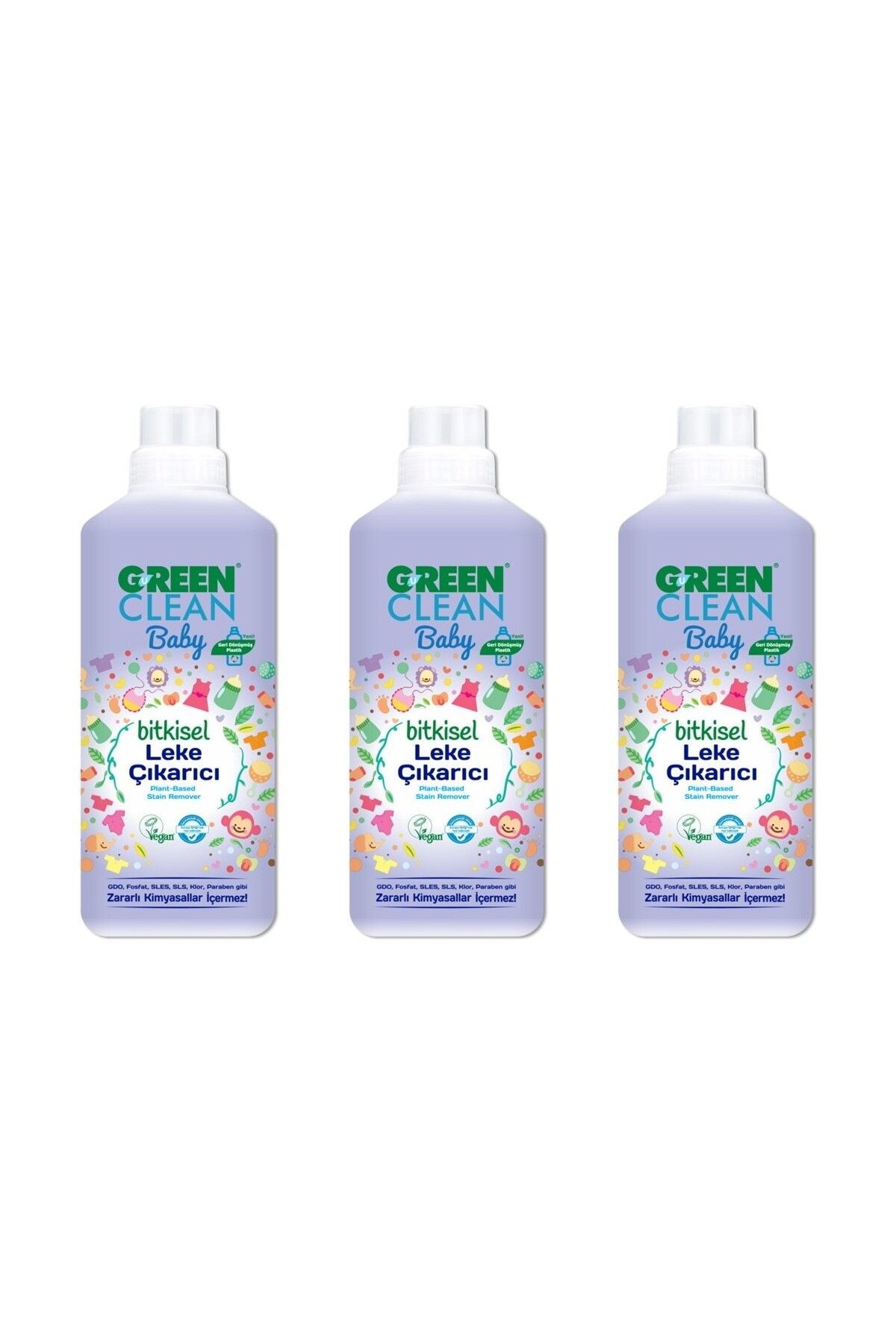 Green Clean Baby Bitkisel Leke Çıkarıcı 1000 ml x3 Adet