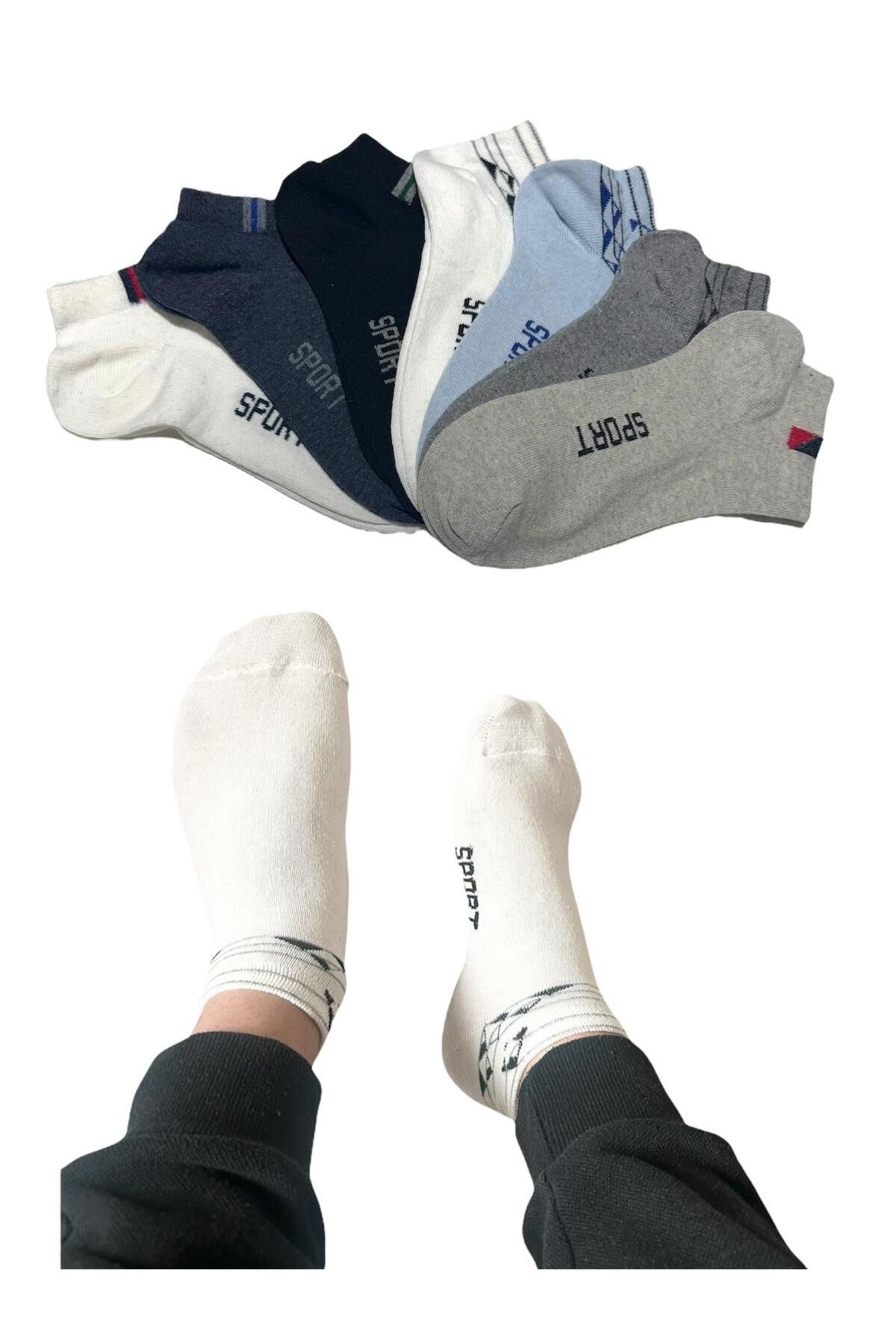 BYNDRSOCKS 7 Çift Erkek Patik Pamuklu Çorap