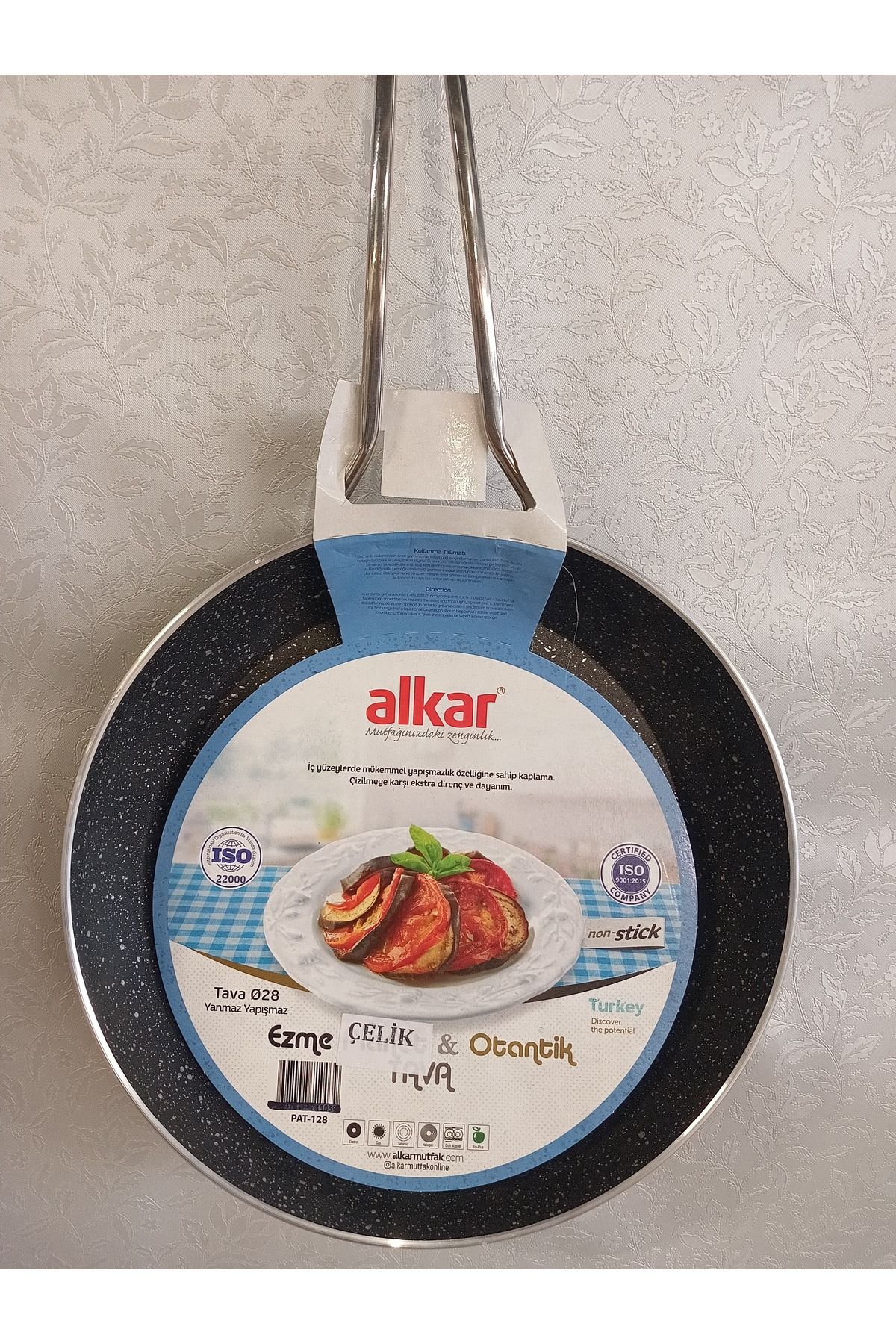 Alkar 28 no ezme çelik tava