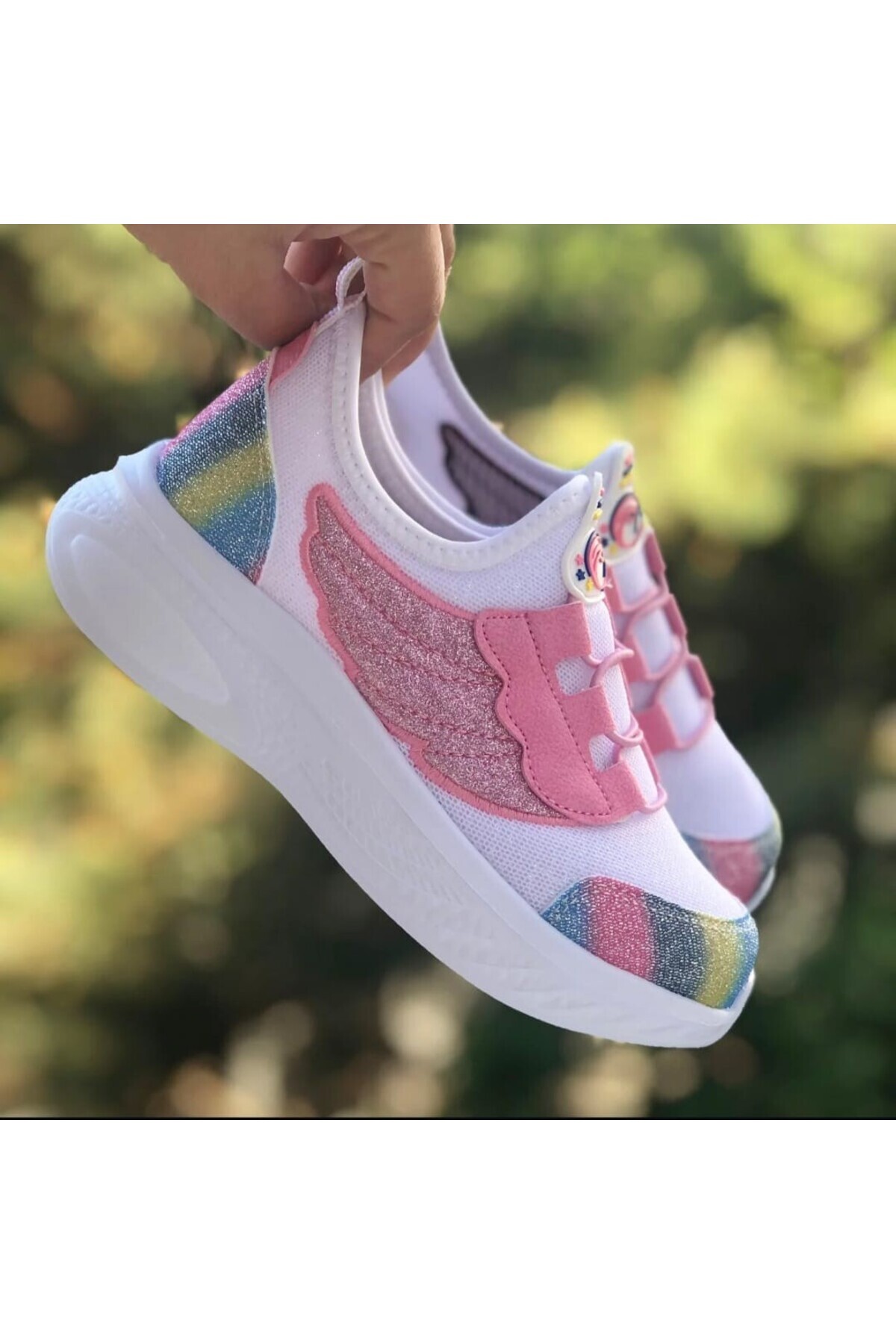 Pandalina-Girl Orthopedic Sneakers Hologram Patterned Phylon (Light) Sneaker 4