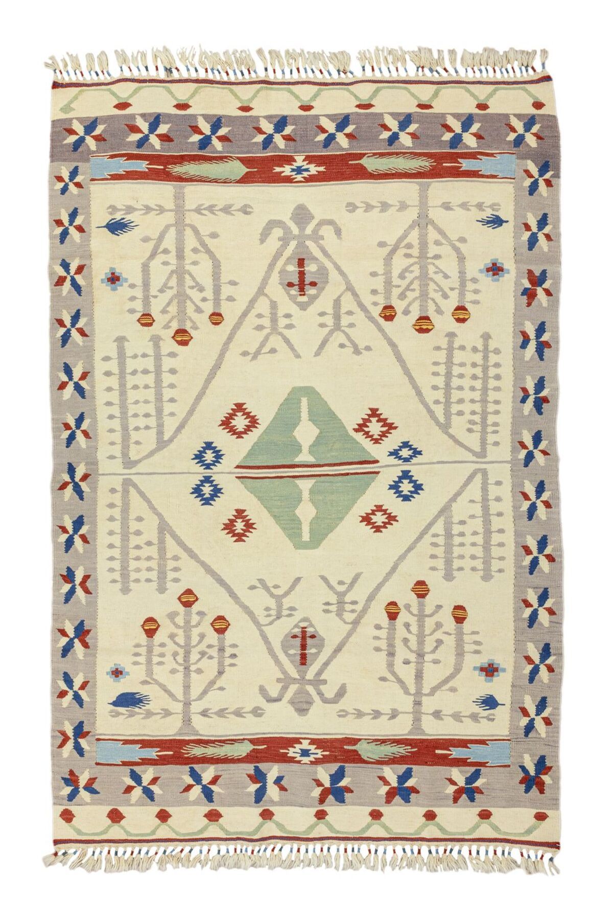 Soho Antiq Peren Şarköy Desenli Yün Kilim 115x172 cm