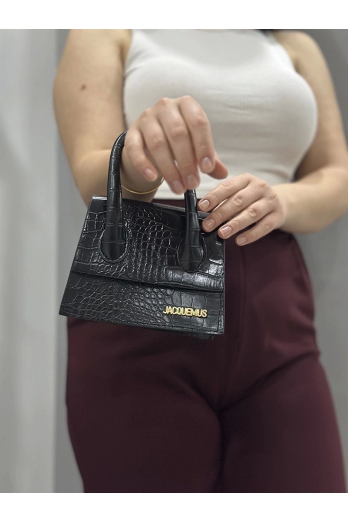 FASHIONLINE luxe siyah cilt çanta