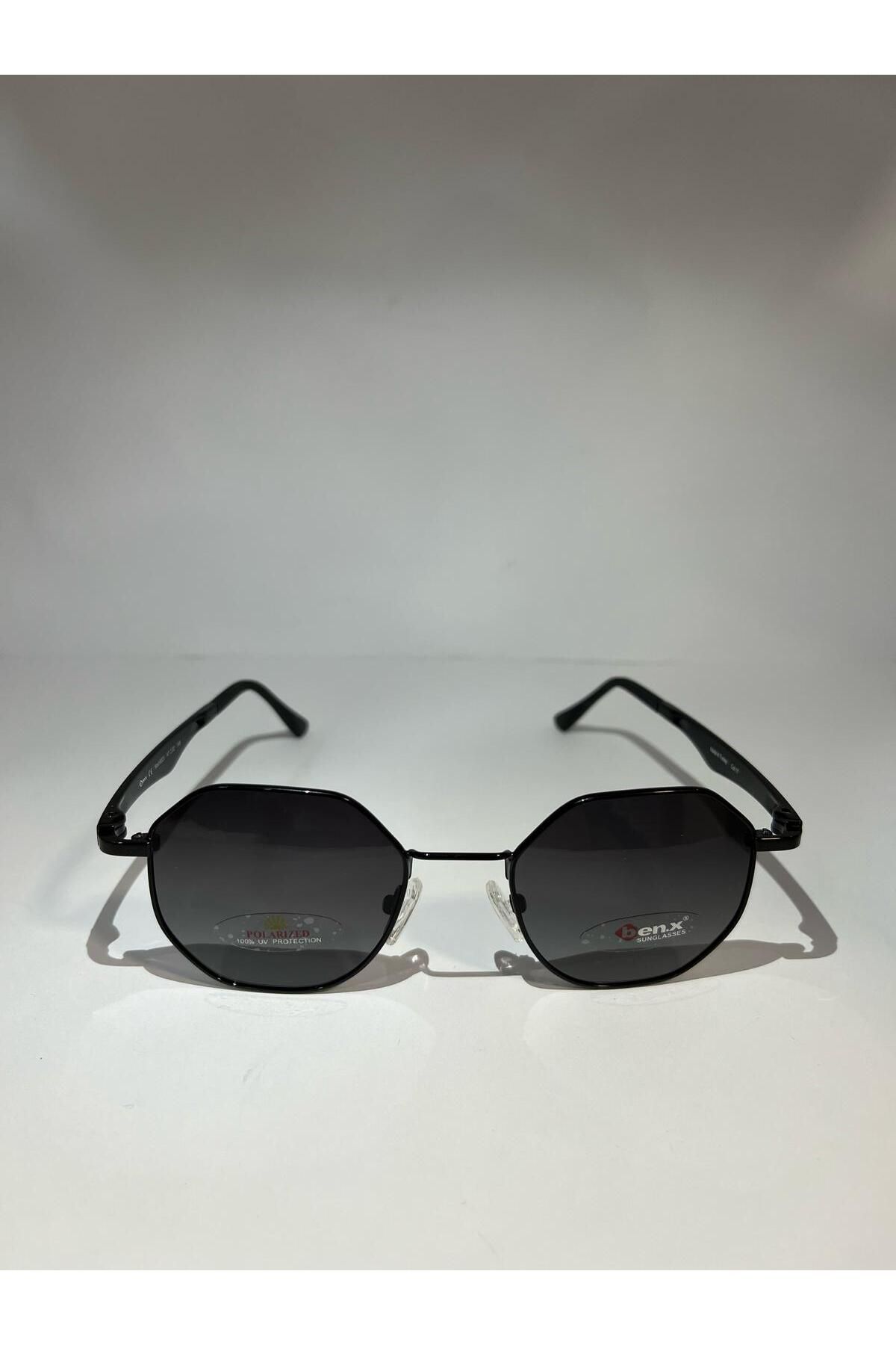 BEN.X Altıgen Polarize Unisex Güneş Gözlüğü 8023 47-22 145 col17