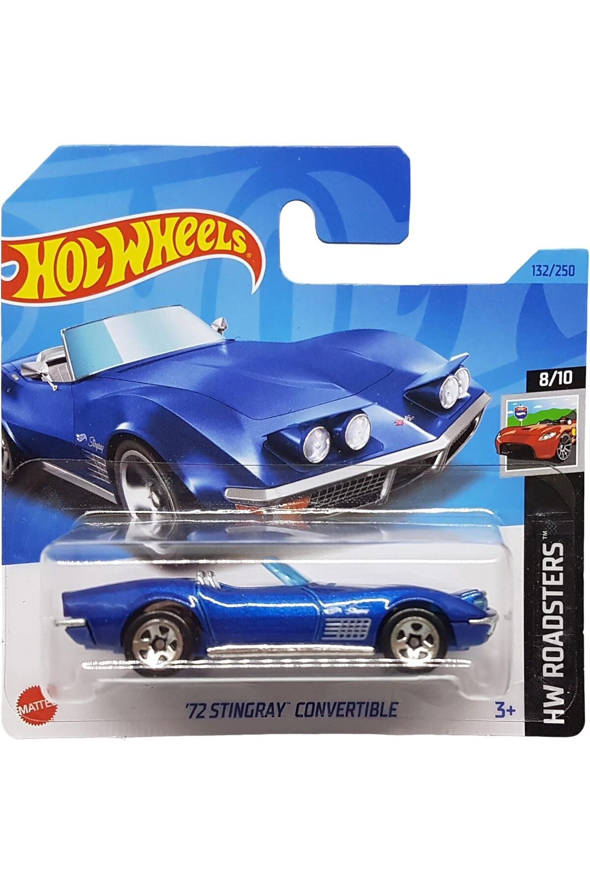 ÇAĞUR Dark Wheels - ´72 Stingray Convertible - HW Roadsters 8/10 - HKG60 - Short Card - Cabriolet - koyu