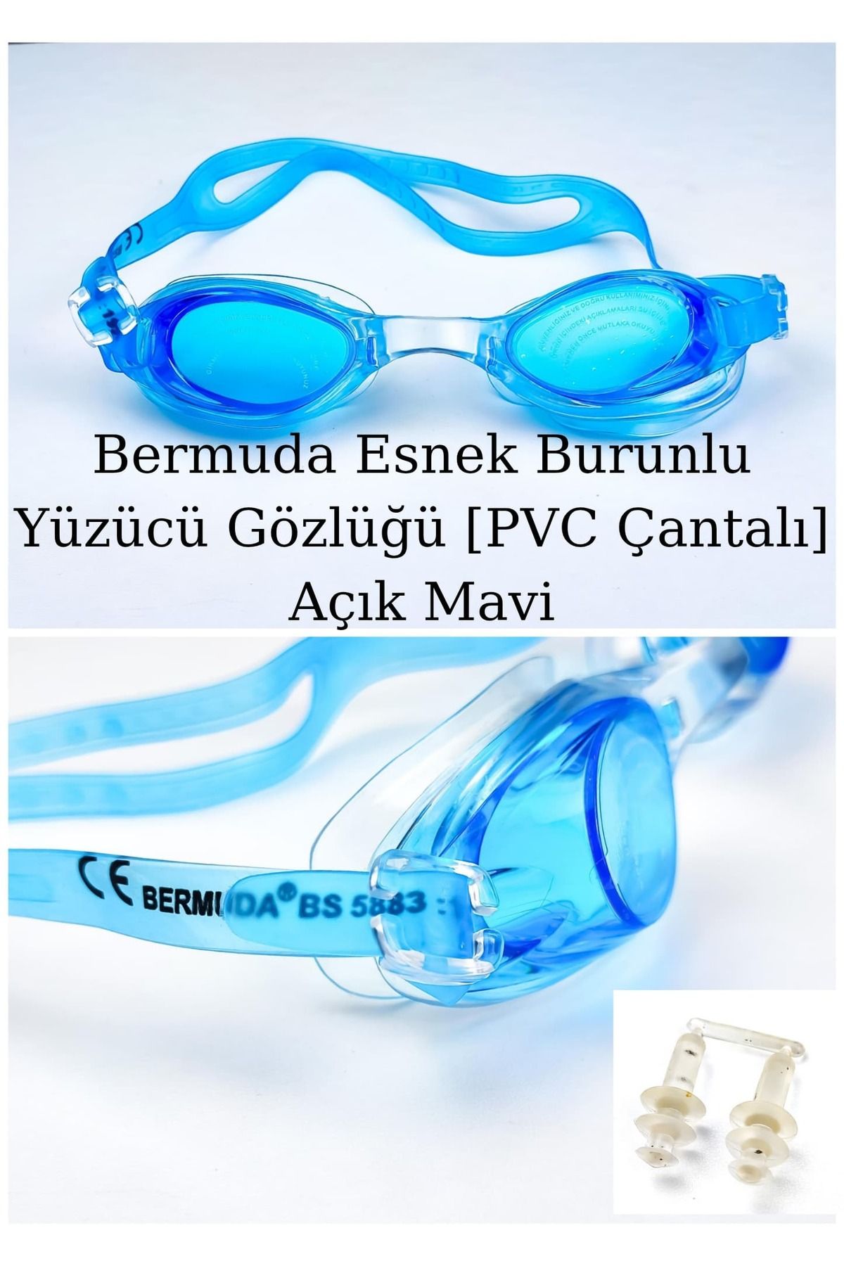 Lio20 Unisex-Silkonlu-Esnek-Yüzücü Havuz Deniz Gözlüğü RH-7100