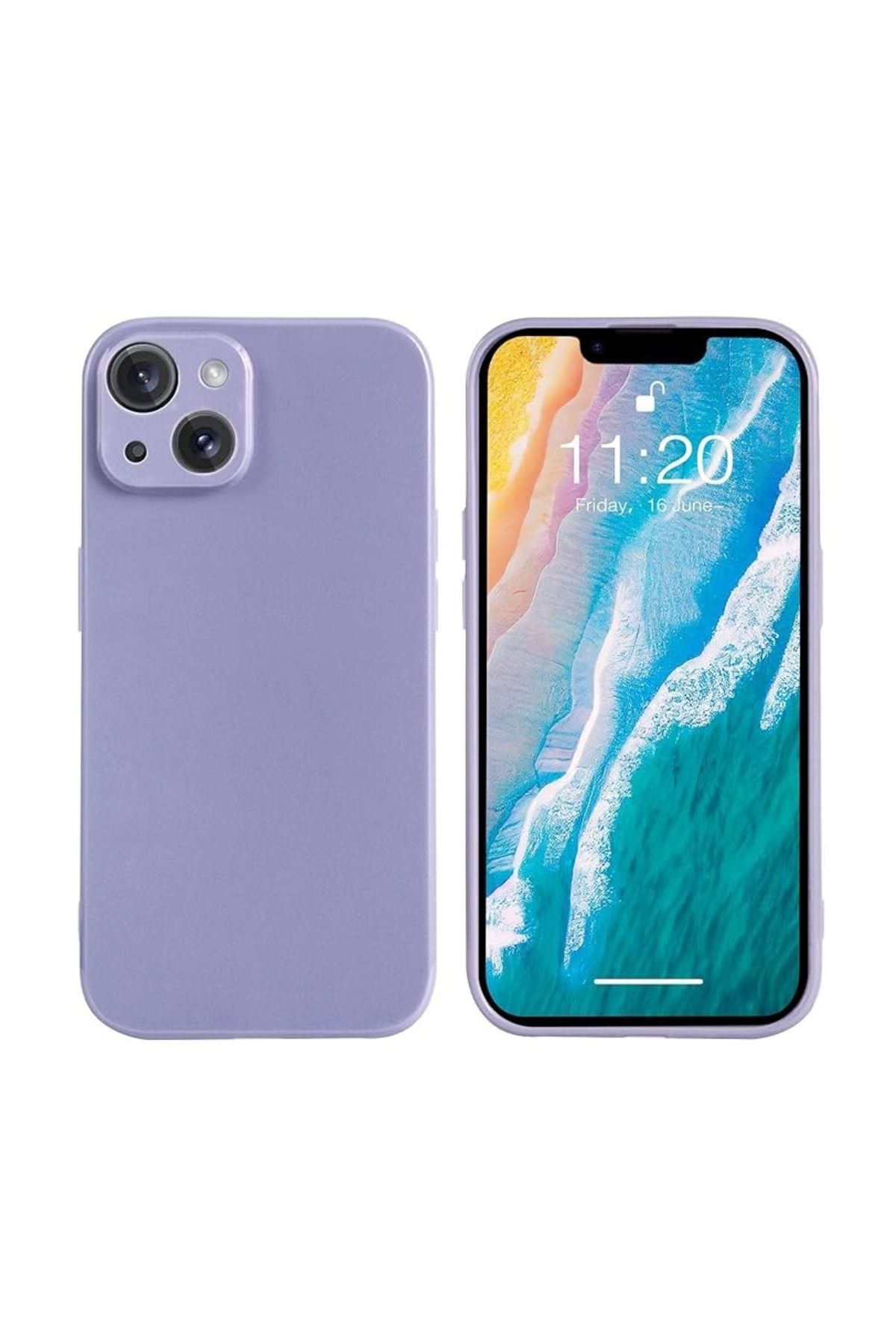 REDz Accessories Carcasă Ultrasubțire Compatibilă Cu Iphone 15, Aspect Mat, Ușoară, Silicon, Violet - One Size