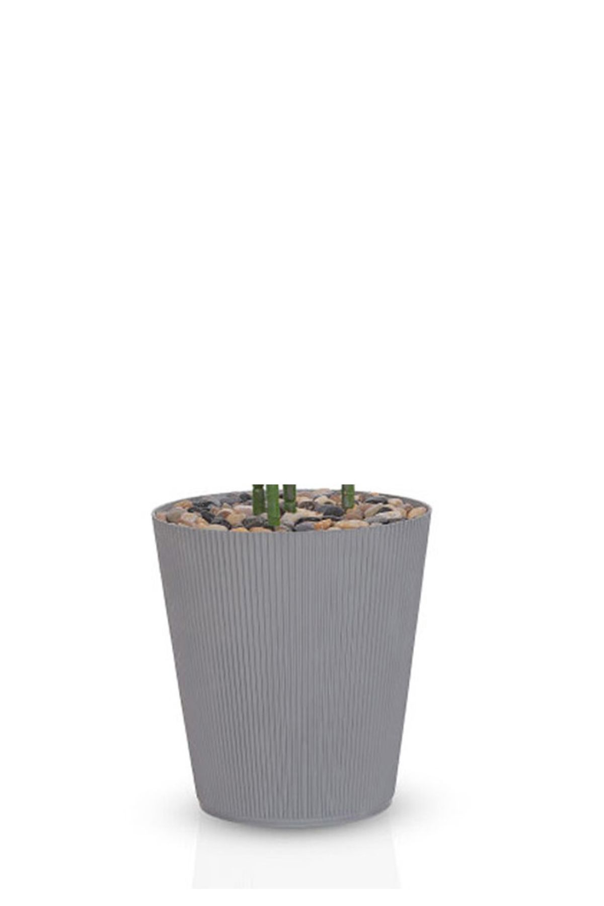 Generic-Artificial palm tree (4 branches) with a cylindrical plastic stand 3