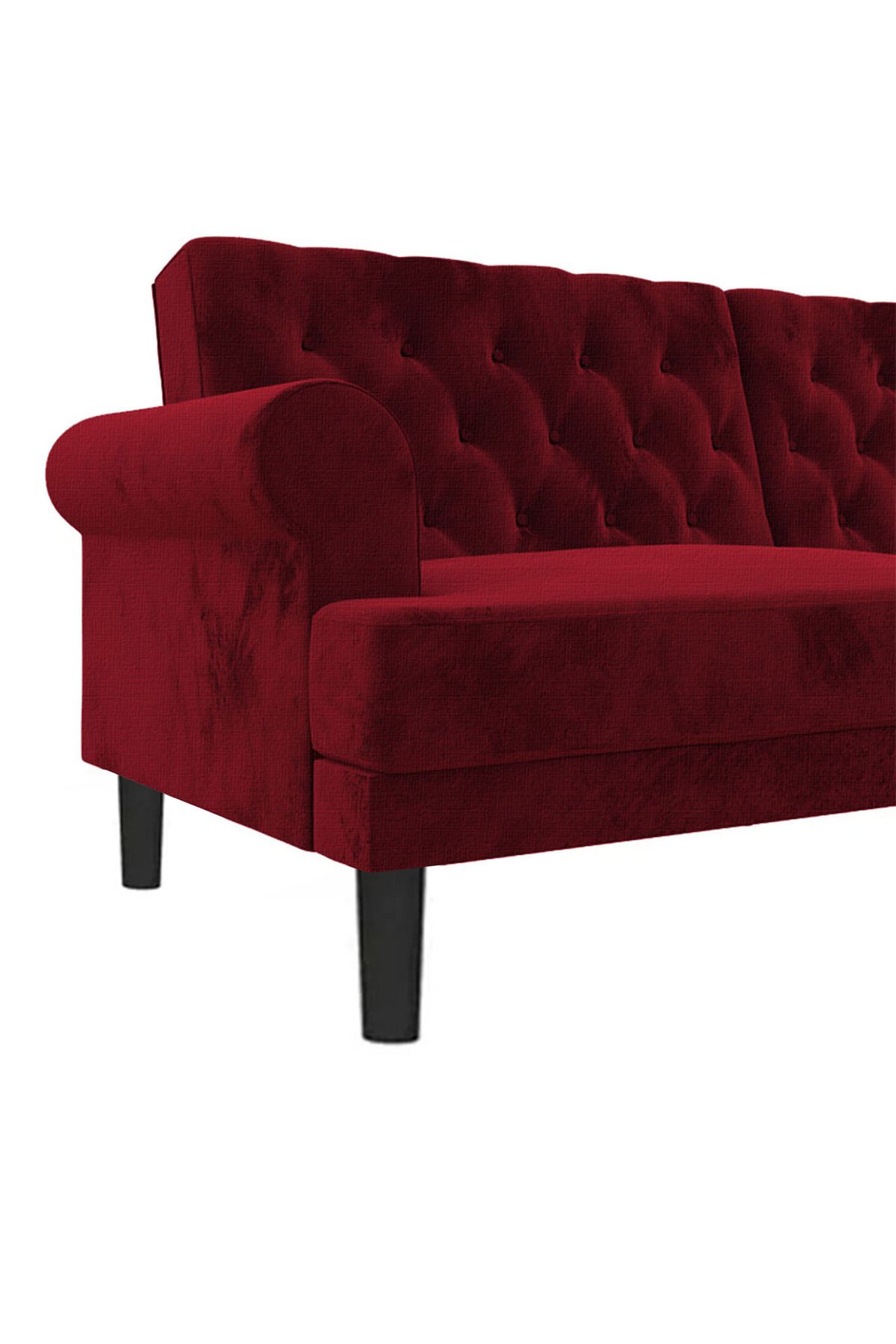 Lazy Vibes-Nova | 2 In 1 Sofabed Linen Upholstered - 212x84x82٫5 - Burgundy 6