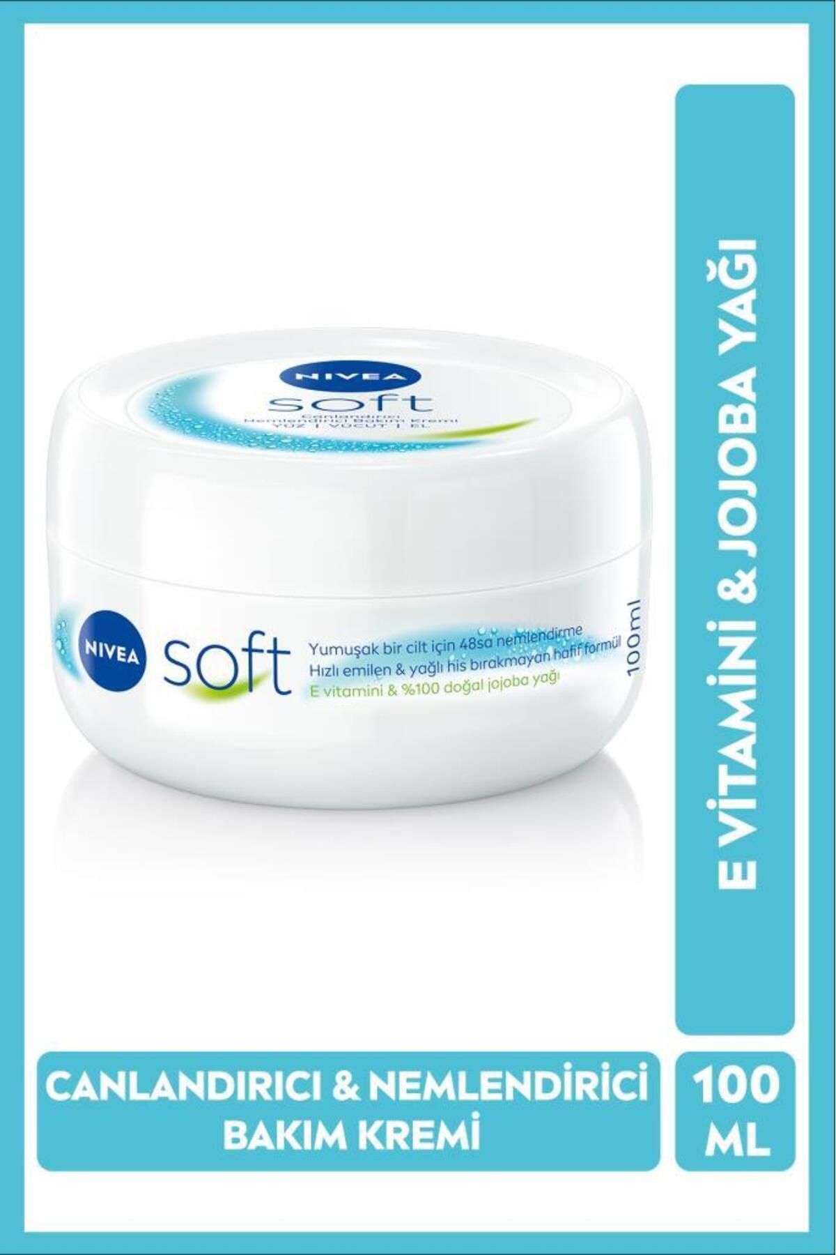 GRATİS Soft Nemlendirici Bakım Kremi 100ml, Jojoba Yağı, E Vitamini, Yüz Vücut El, Yumuşak Cilt Hissi