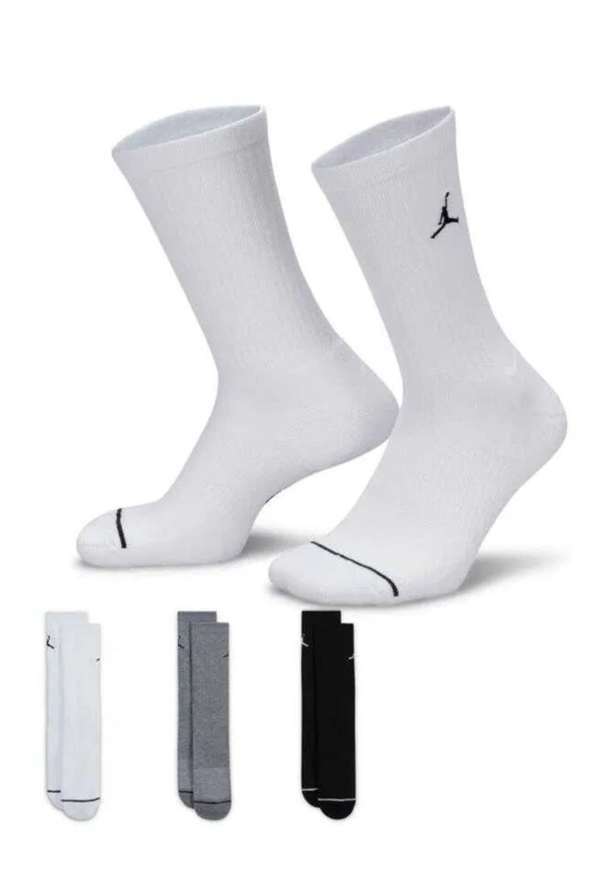 Nike Jordan Everyday Cush Poly Crew Spor Çorap (3 Çift)