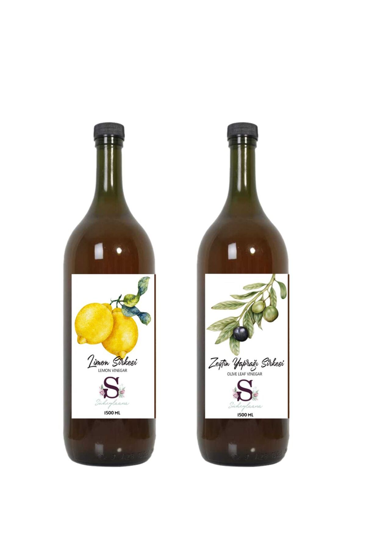 Süheylaana Doğal Limon Sirkesi 1500 Ml - Doğal Zeytin Yaprağı Sirkesi 1500 Ml