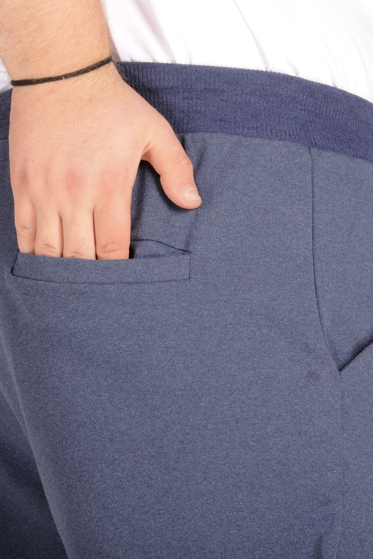 ModeXL-بنطال رياضي موديل XL Darpaça باللون النيلي - مقاس كبير قابل لإعادة التدوير B20507 4