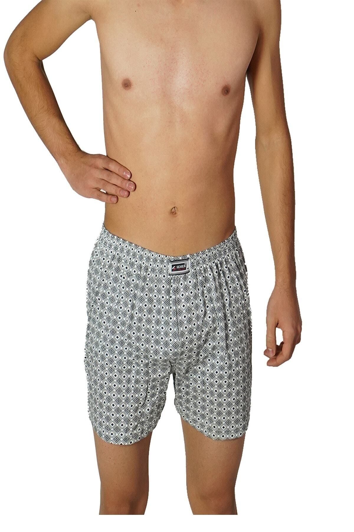 Pardon Erkek Karişik 6'Lı Paket Yıldızı Desenli Boxer Şort