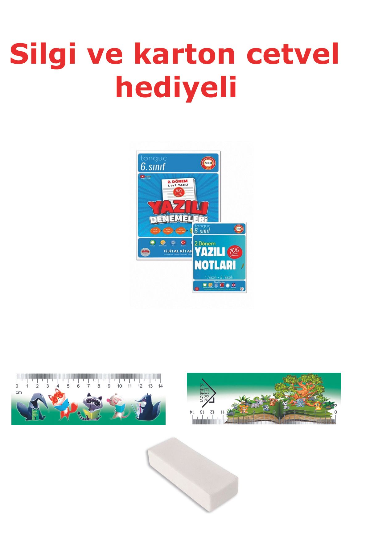 Tonguç Yayınları Tonguç 6. Sınıf Yazılı Notları ve Denemeleri 2. Dönem 1 ve 2. Yazılı 2 KİTAP - Hediyeli