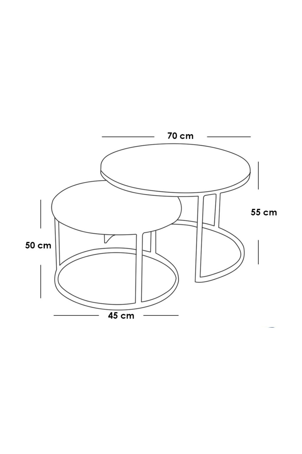Generic-2-piece marble and metal coffee table set 2