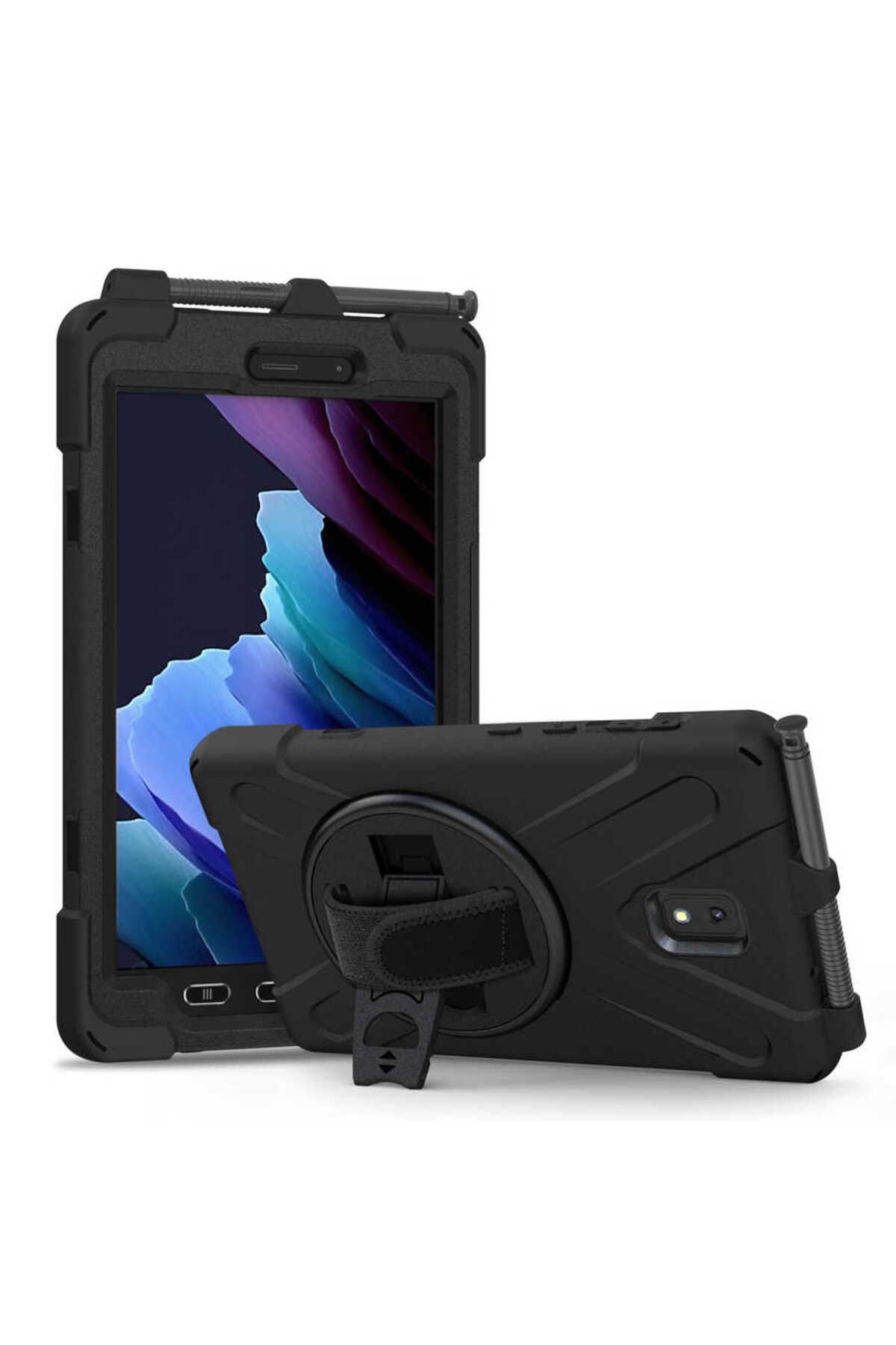 Uzaklarda Arama Galaxy Tab Active 3 T577 UZRM Defender Tablet Silikon - Siyah