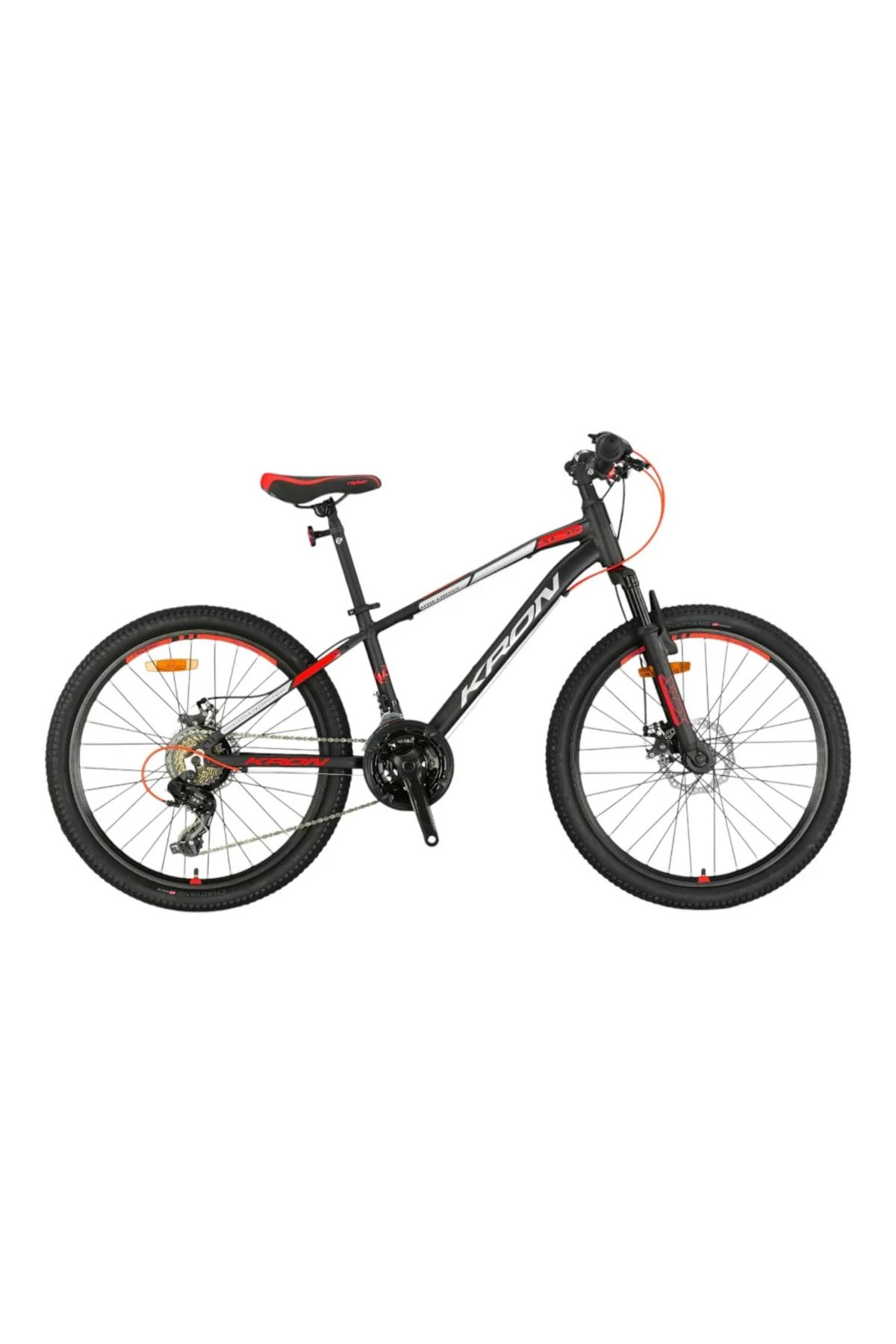Kron XC 75 - 24'' MTB - 13' -21 Vites - V.B - Mat Siyah-Gri/Kırmızı #KRN25-037